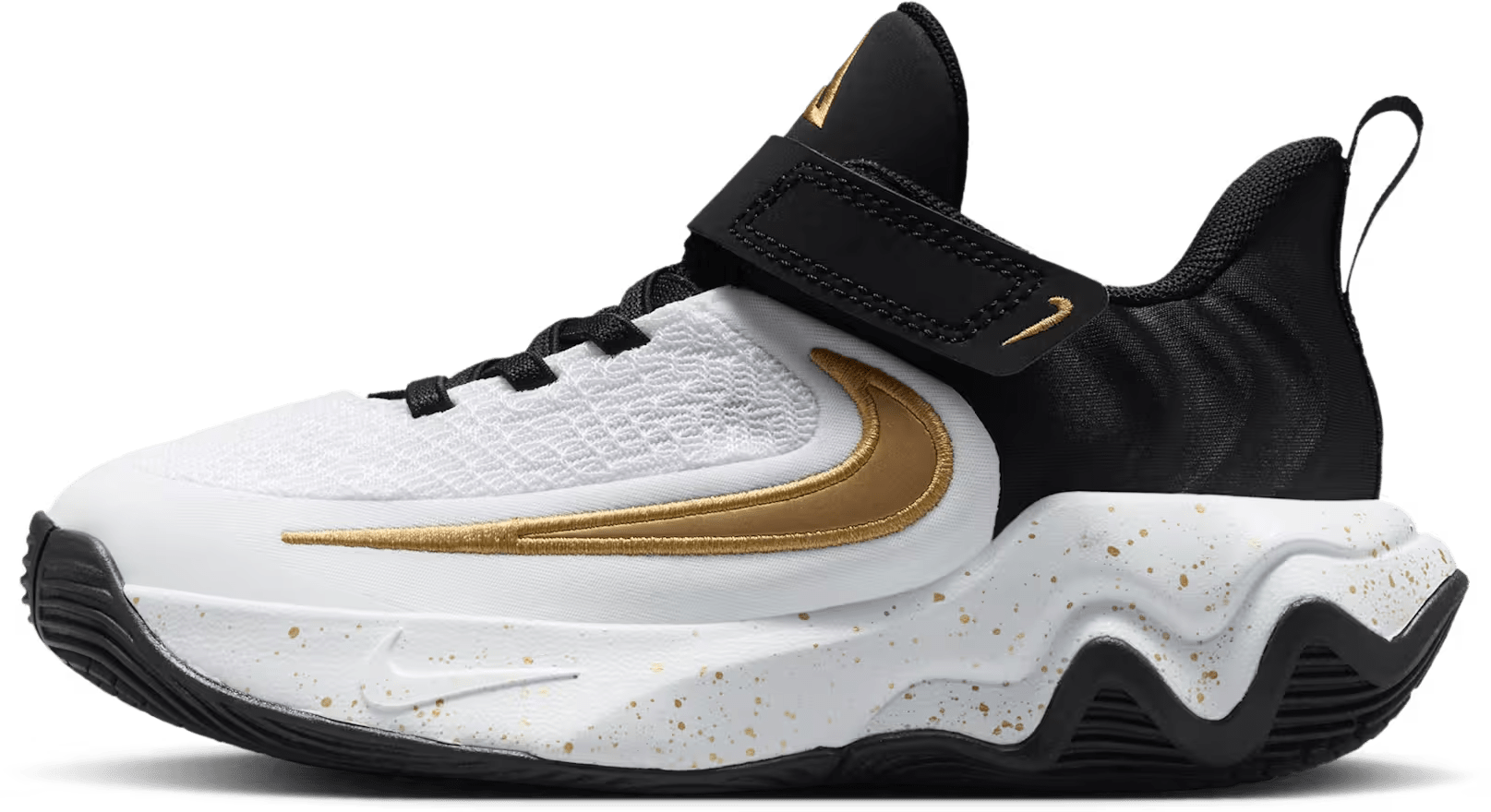 Nike Giannis Immortality 4 Black White Metallic Gold (PS)