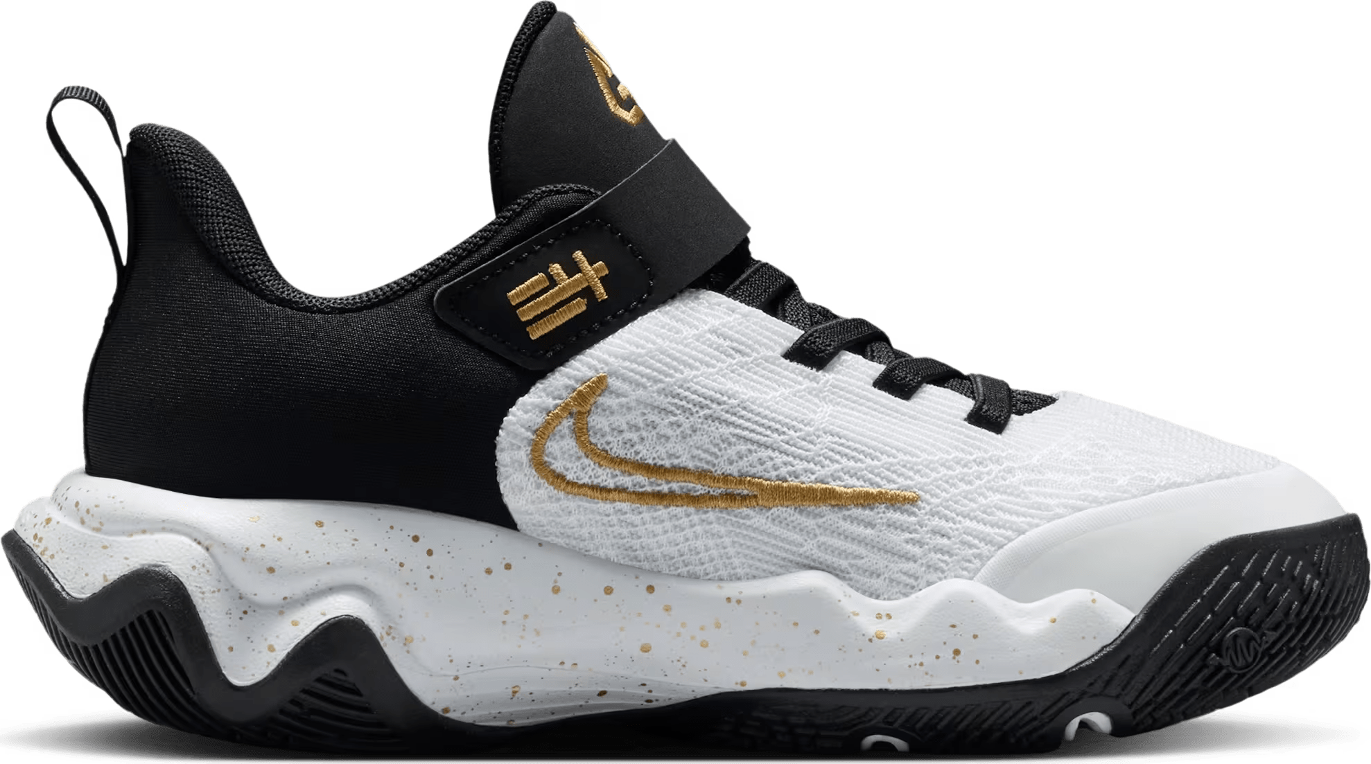 Nike Giannis Immortality 4 Black White Metallic Gold (PS)