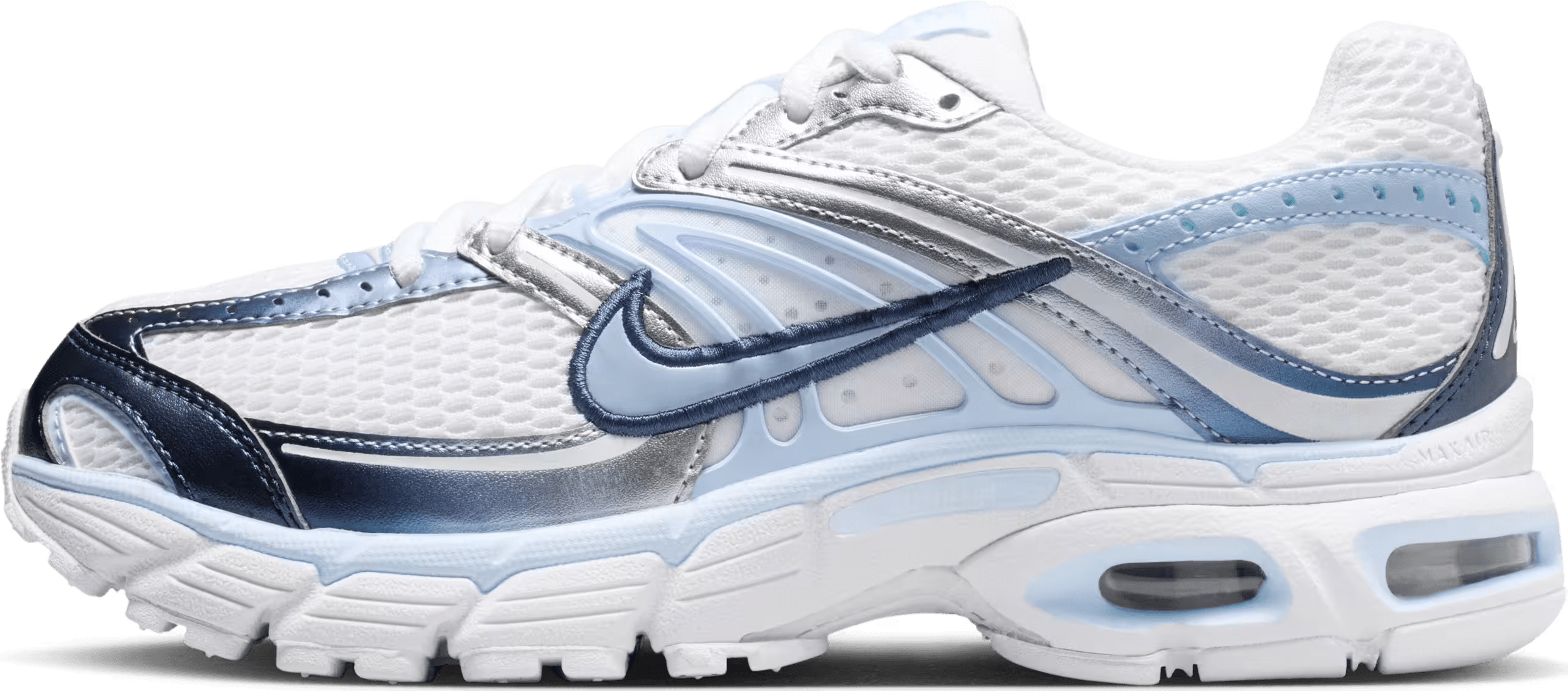 Nike Air Max Moto 2K "White Metallic Silver Blue"