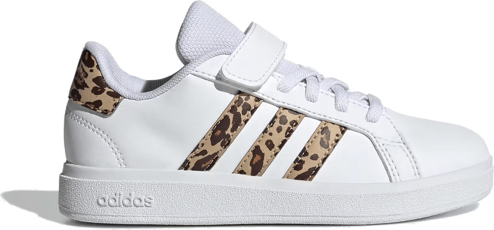 adidas Grand Court 2.0 Cloud White Magic Beige Matte Gold (PS)