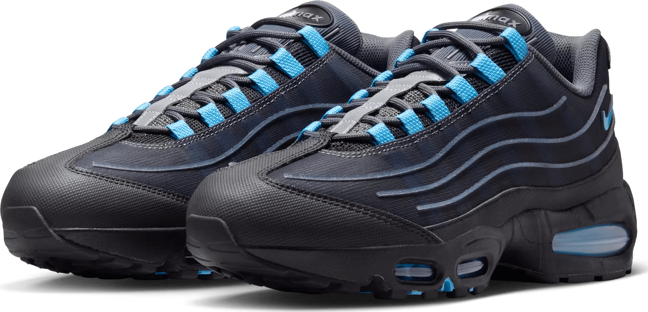 Nike Air Max 95 Big Bubble "Tech Black University Blue"