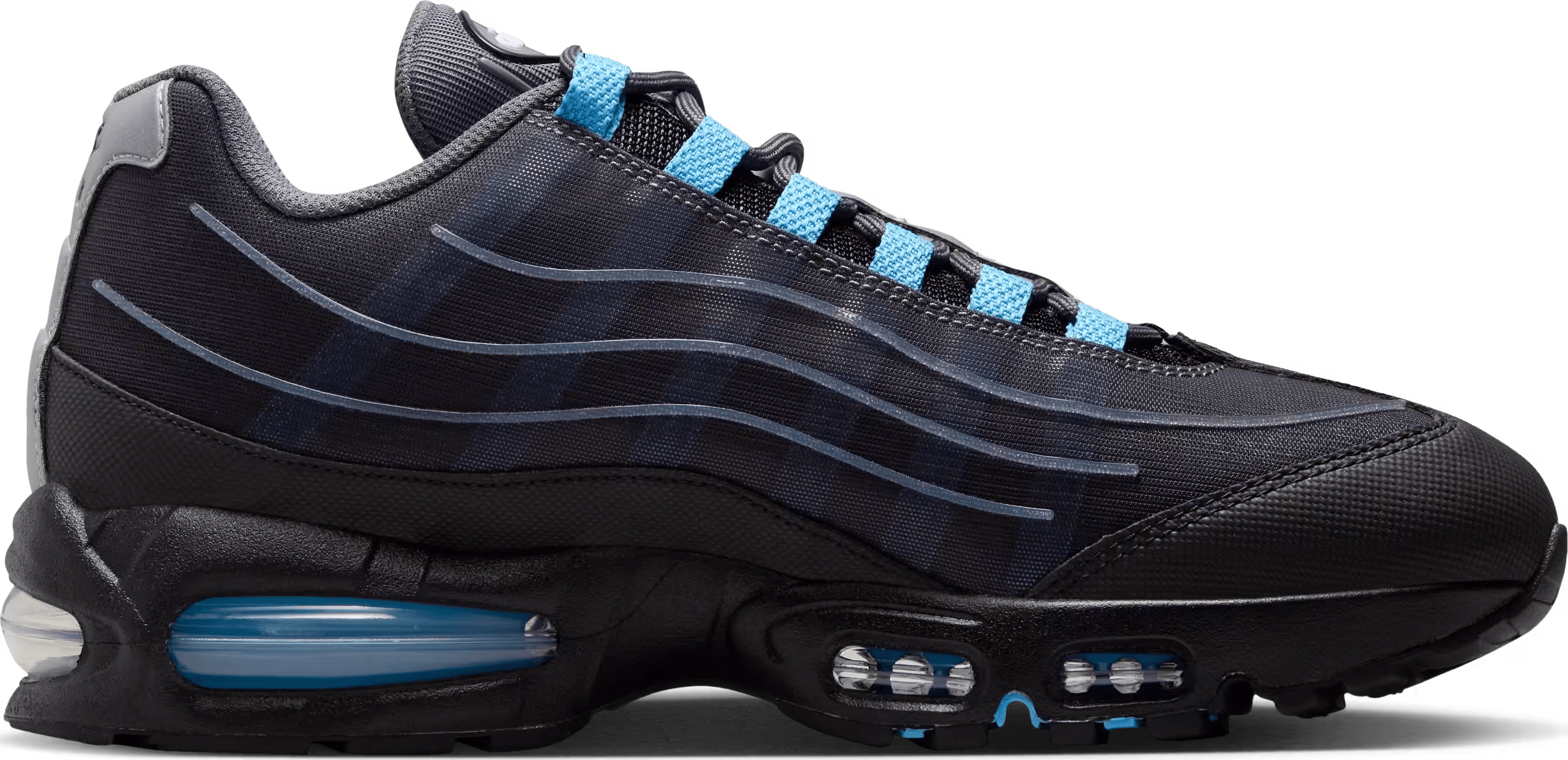 Nike Air Max 95 Big Bubble "Tech Black University Blue"