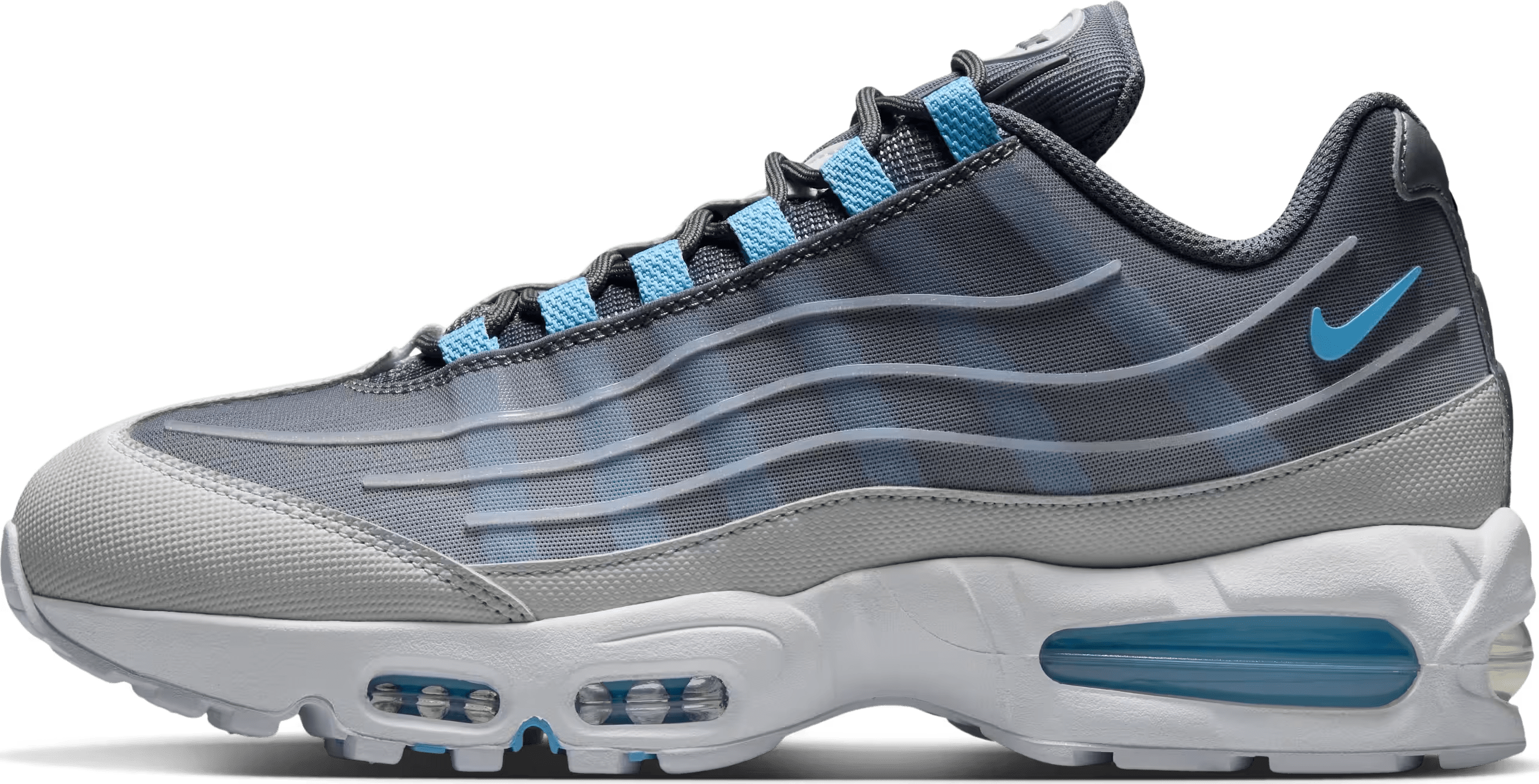 Nike Air Max 95 Big Bubble Tech "Smoke Grey Football Blue"