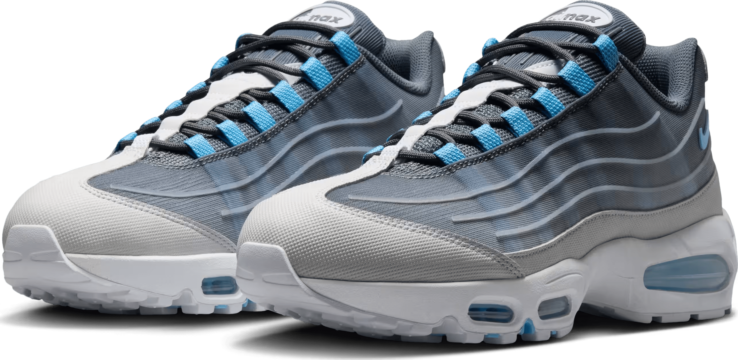 Nike Air Max 95 Big Bubble Tech "Smoke Grey Football Blue"