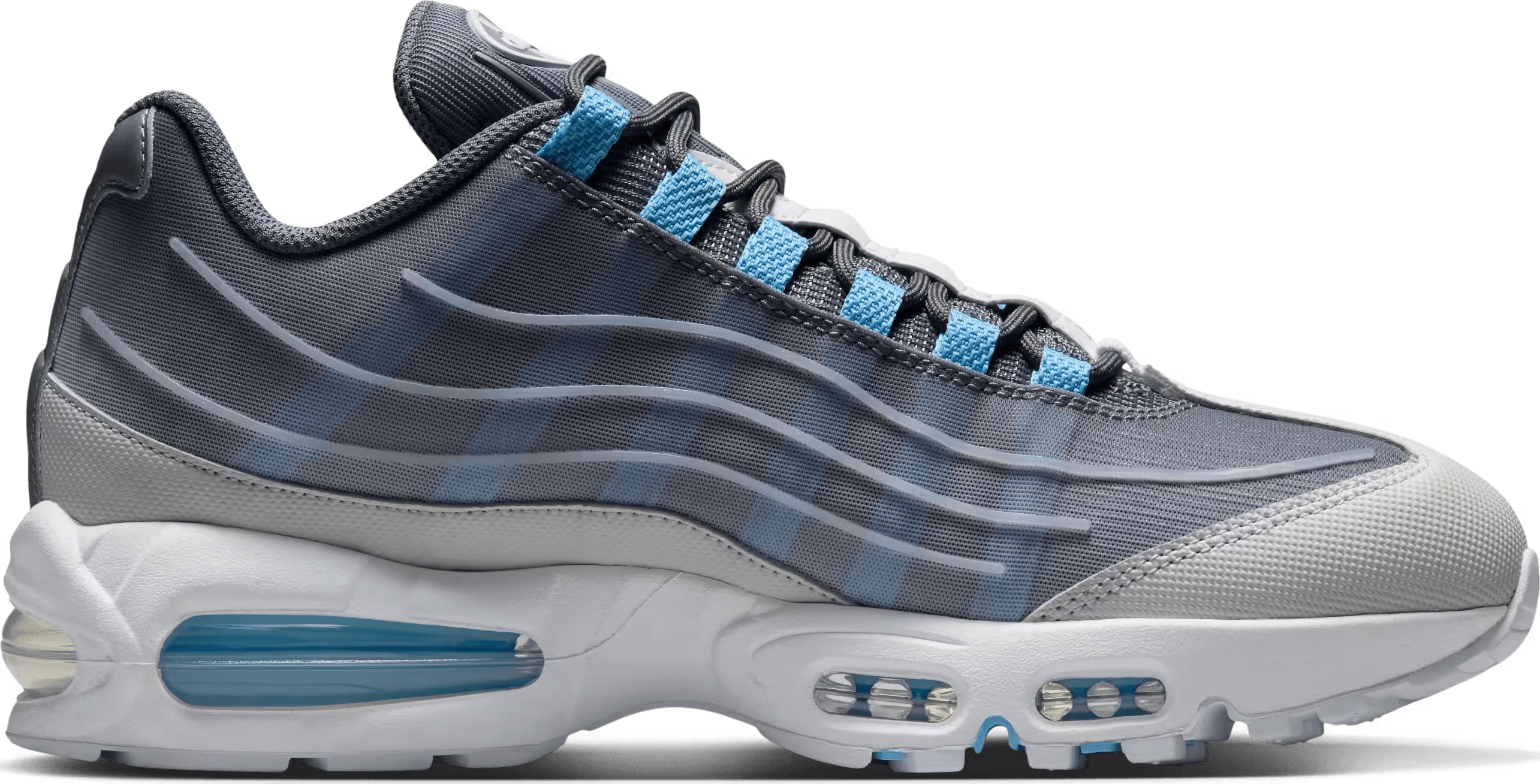 Nike Air Max 95 Big Bubble Tech "Smoke Grey Football Blue"