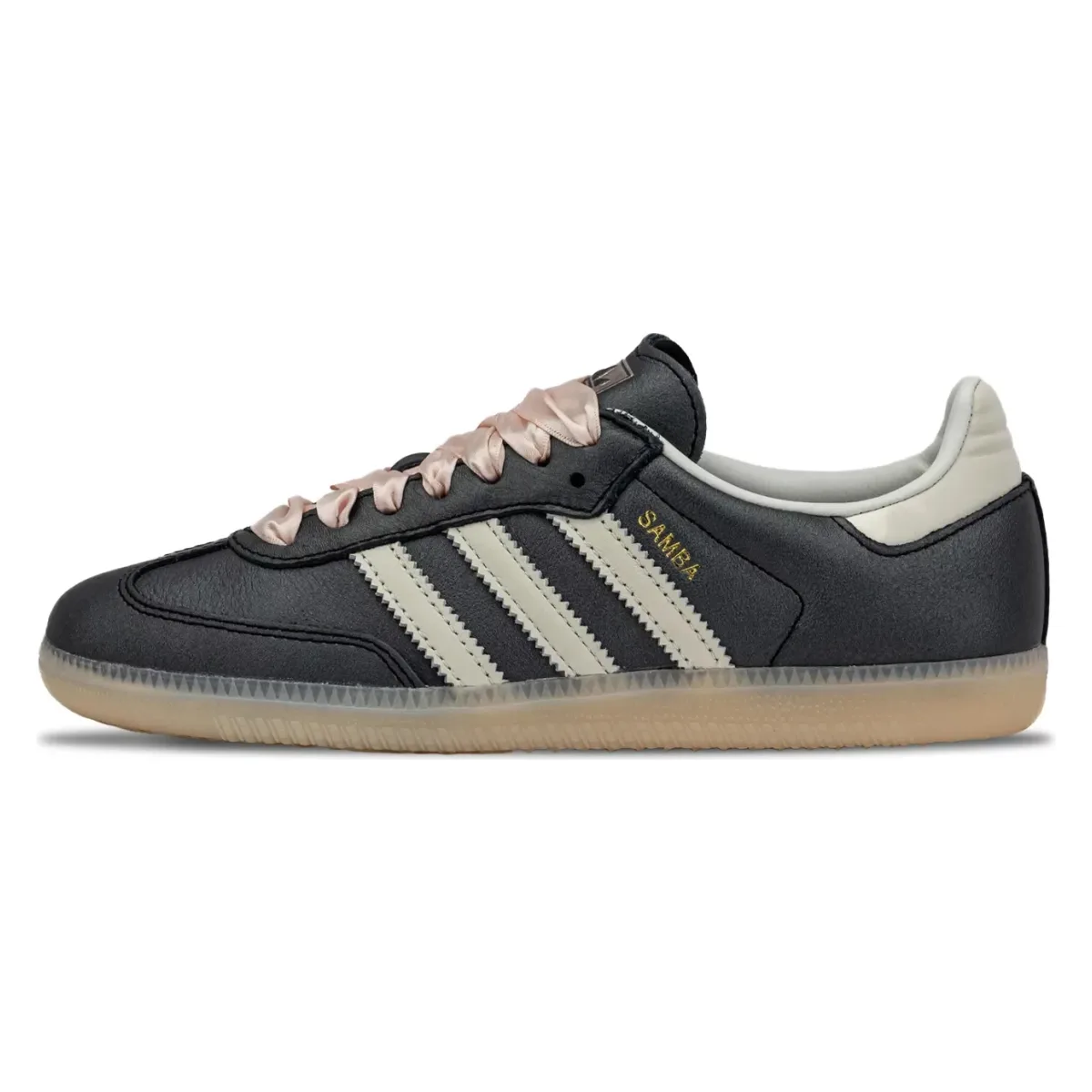 adidas Samba OG Black Pink Ribbon Laces