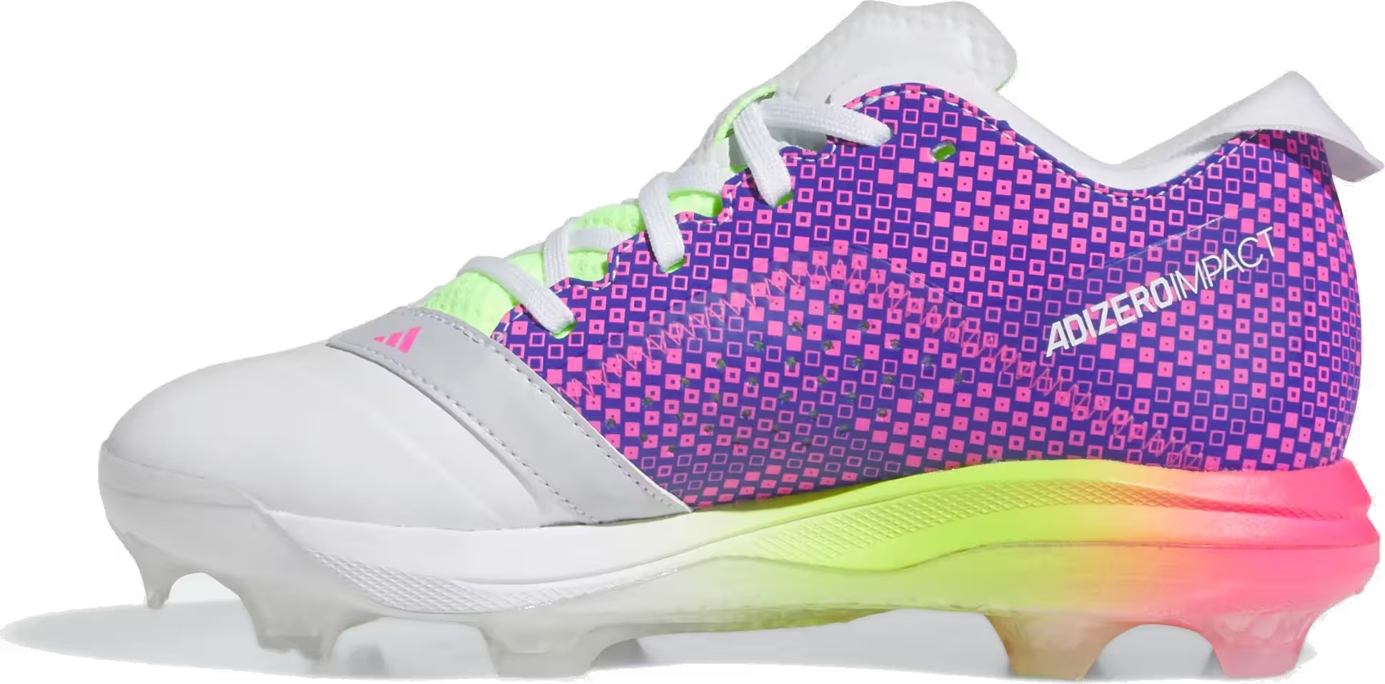 adidas Adizero Impact TPU Warp Speed Cloud White Lucid Blue Lucid Pink (GS)