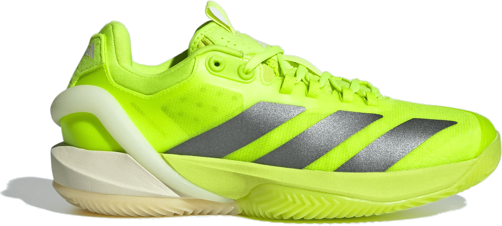 adidas Adizero Cybersonic Clay Lucid Lemon Iron Metallic Off White (Women's)