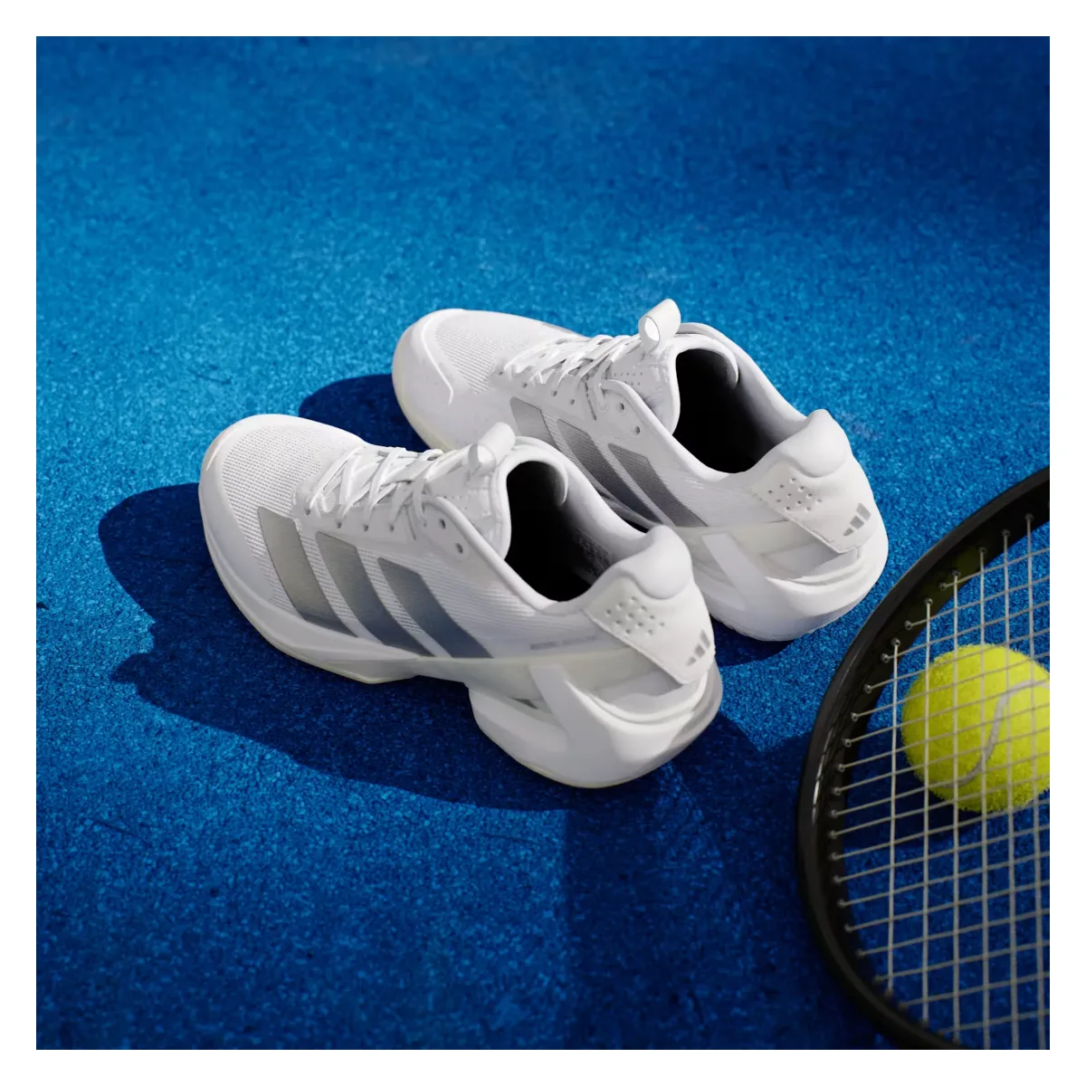 adidas Adizero Ubersonic 5 Cloud White Silver Metallic (Women's)