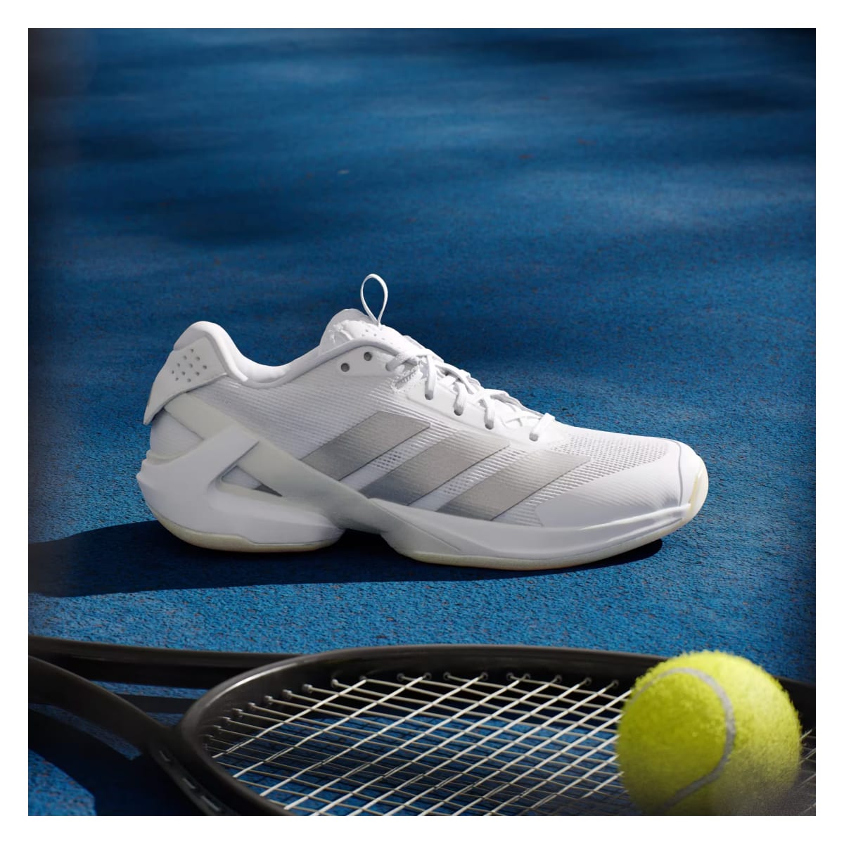adidas Adizero Ubersonic 5 Cloud White Silver Metallic (Women's)