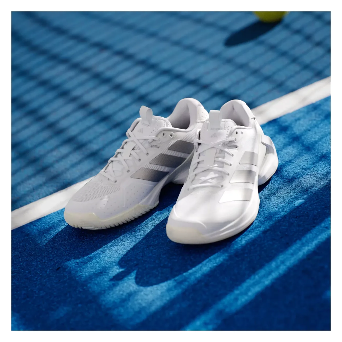 adidas Adizero Ubersonic 5 Cloud White Silver Metallic (Women's)