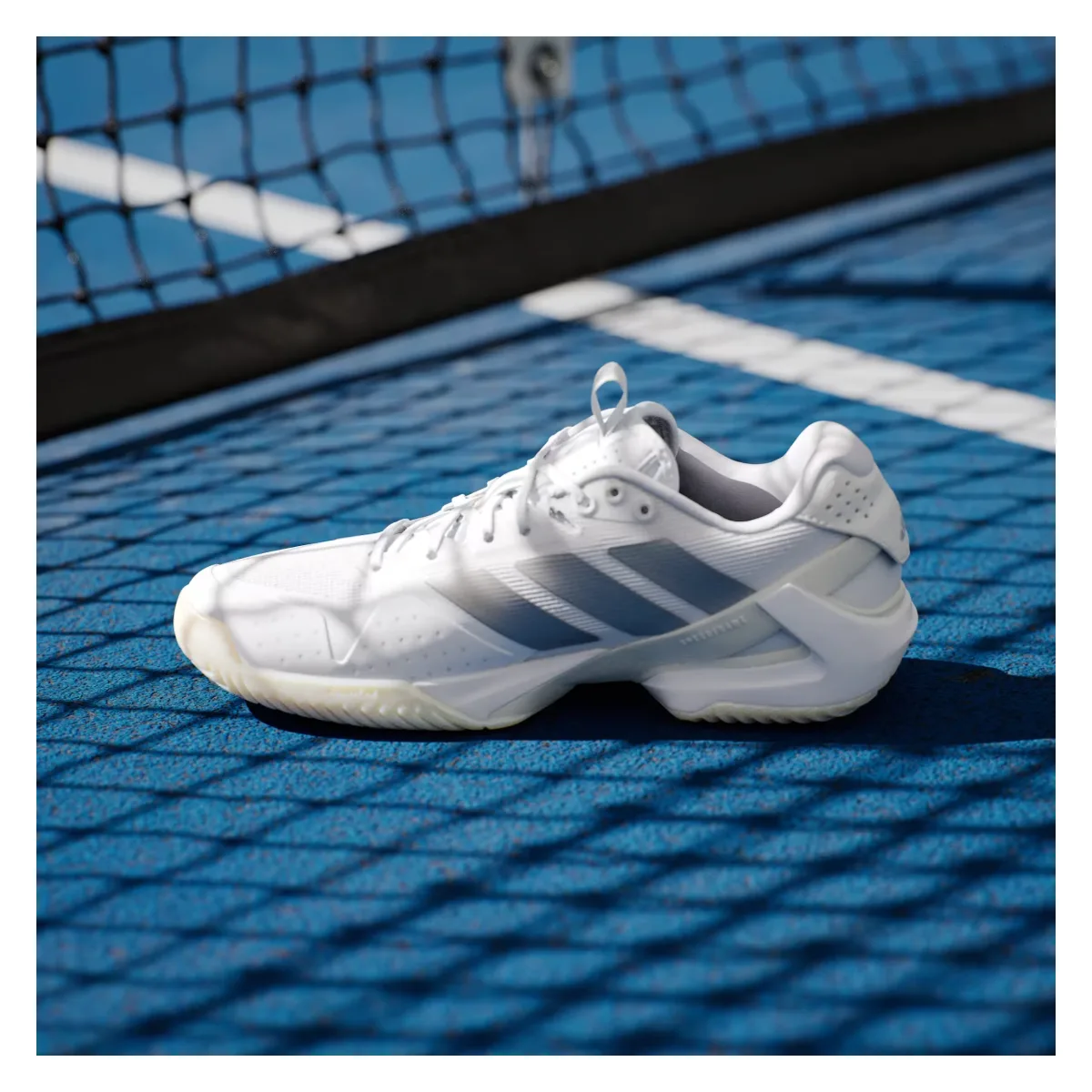 adidas Adizero Ubersonic 5 Cloud White Silver Metallic (Women's)