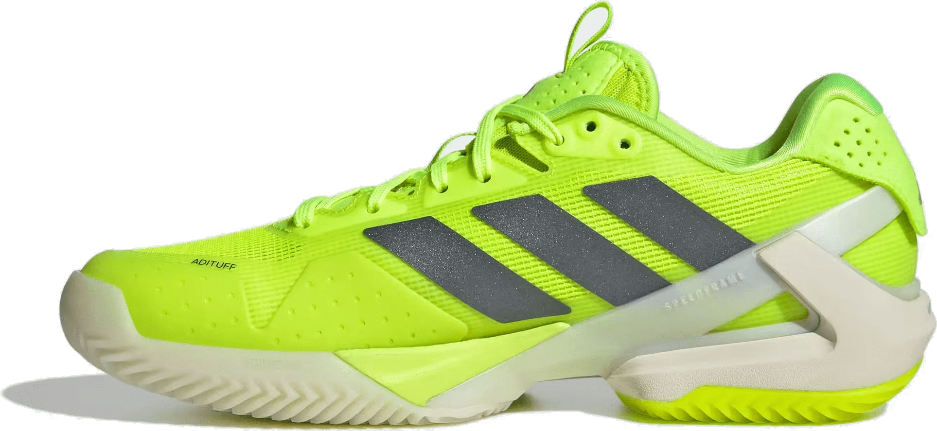 adidas Adizero Ubersonic 5 Clay Lucid Lemon Iron Metallic Cloud White (Women's)