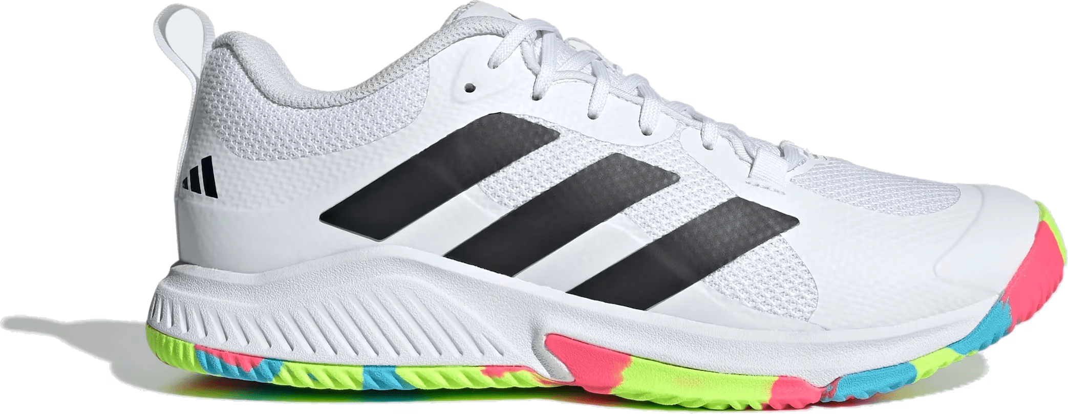 adidas Court Team Bounce 2.0 Cloud White Core Black Lucid Lemon (Women's)