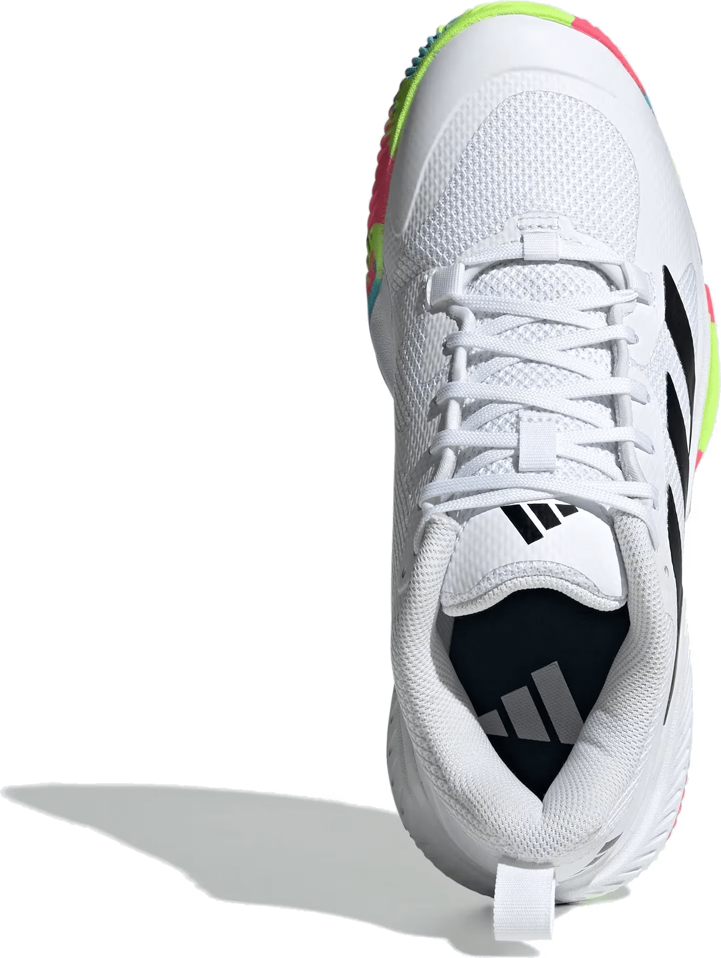 adidas Court Team Bounce 2.0 Cloud White Core Black Lucid Lemon (Women's)