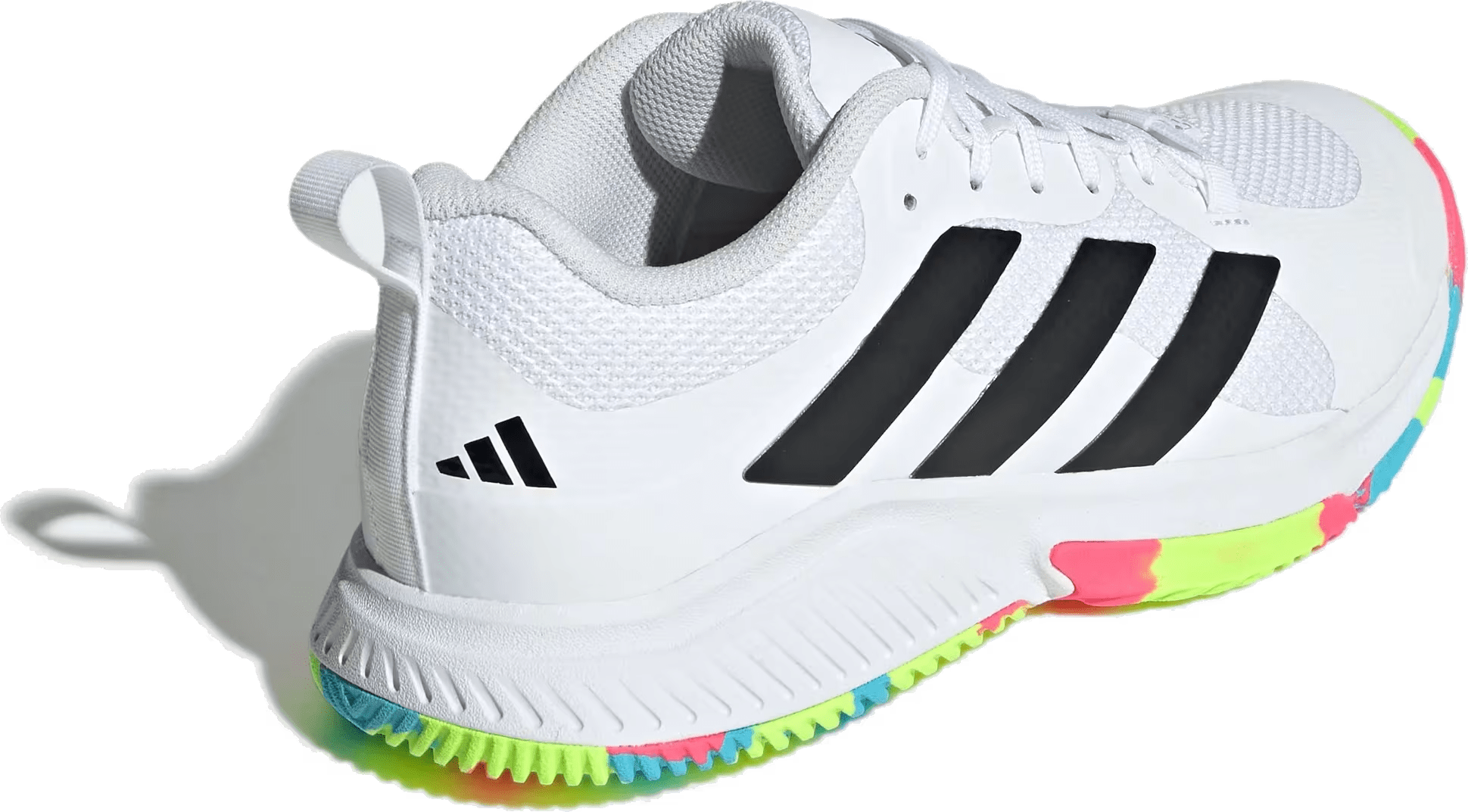 adidas Court Team Bounce 2.0 Cloud White Core Black Lucid Lemon (Women's)