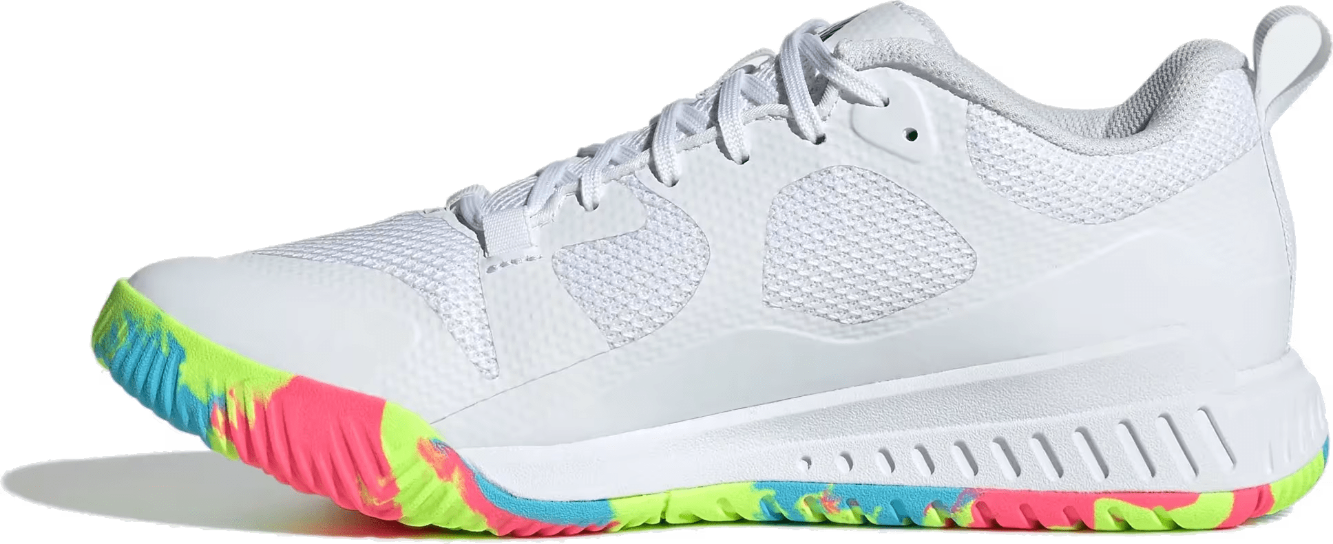 adidas Court Team Bounce 2.0 Cloud White Core Black Lucid Lemon (Women's)