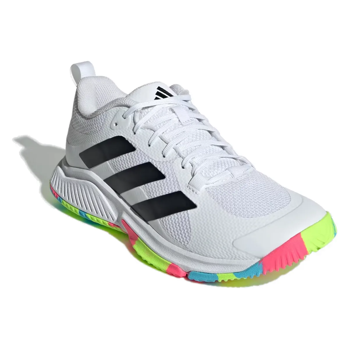 adidas Court Team Bounce 2.0 Cloud White Core Black Lucid Lemon (Women's)