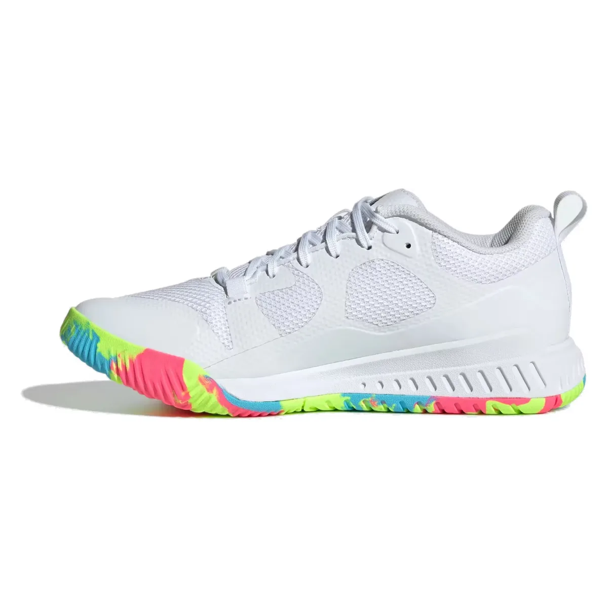 adidas Court Team Bounce 2.0 Cloud White Core Black Lucid Lemon (Women's)