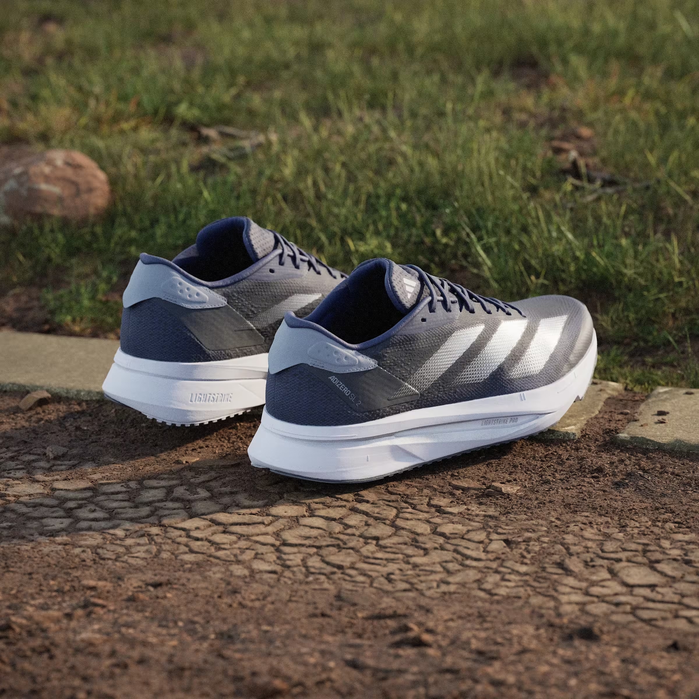 adidas Adizero SL 2 Dark Blue Silver Metallic Halo Silver