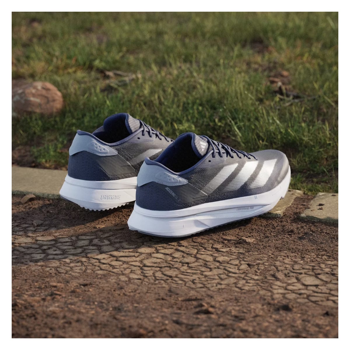 adidas Adizero SL 2 Dark Blue Silver Metallic Halo Silver