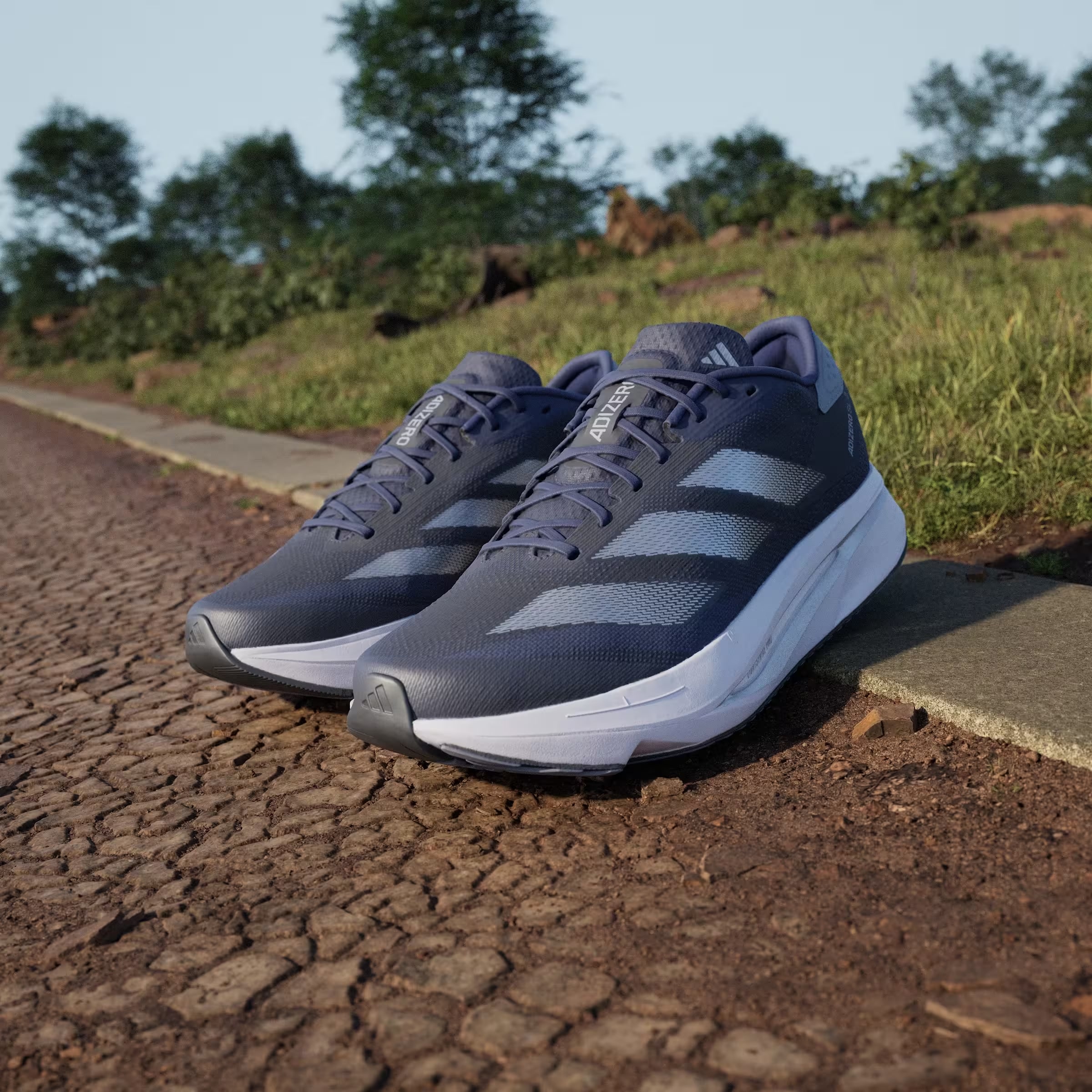 adidas Adizero SL 2 Dark Blue Silver Metallic Halo Silver