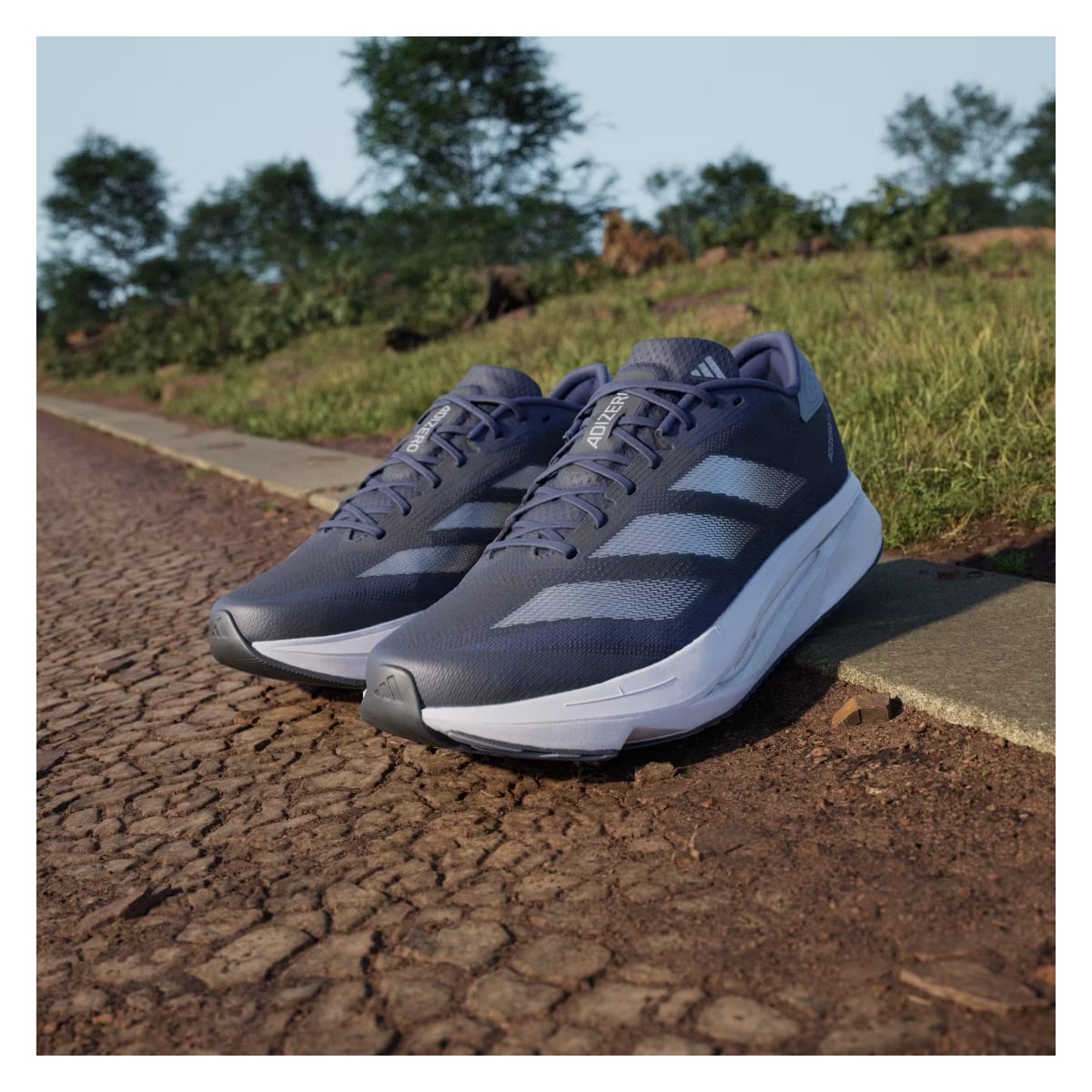 adidas Adizero SL 2 Dark Blue Silver Metallic Halo Silver