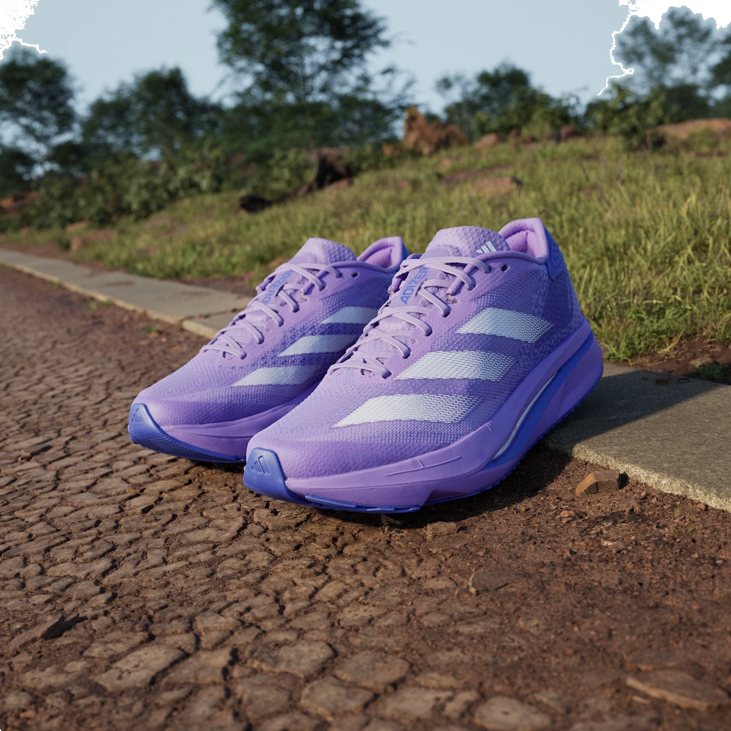 adidas Adizero SL2 Violet Fusion Lucid Lemon Cobalt Blue (Women's)