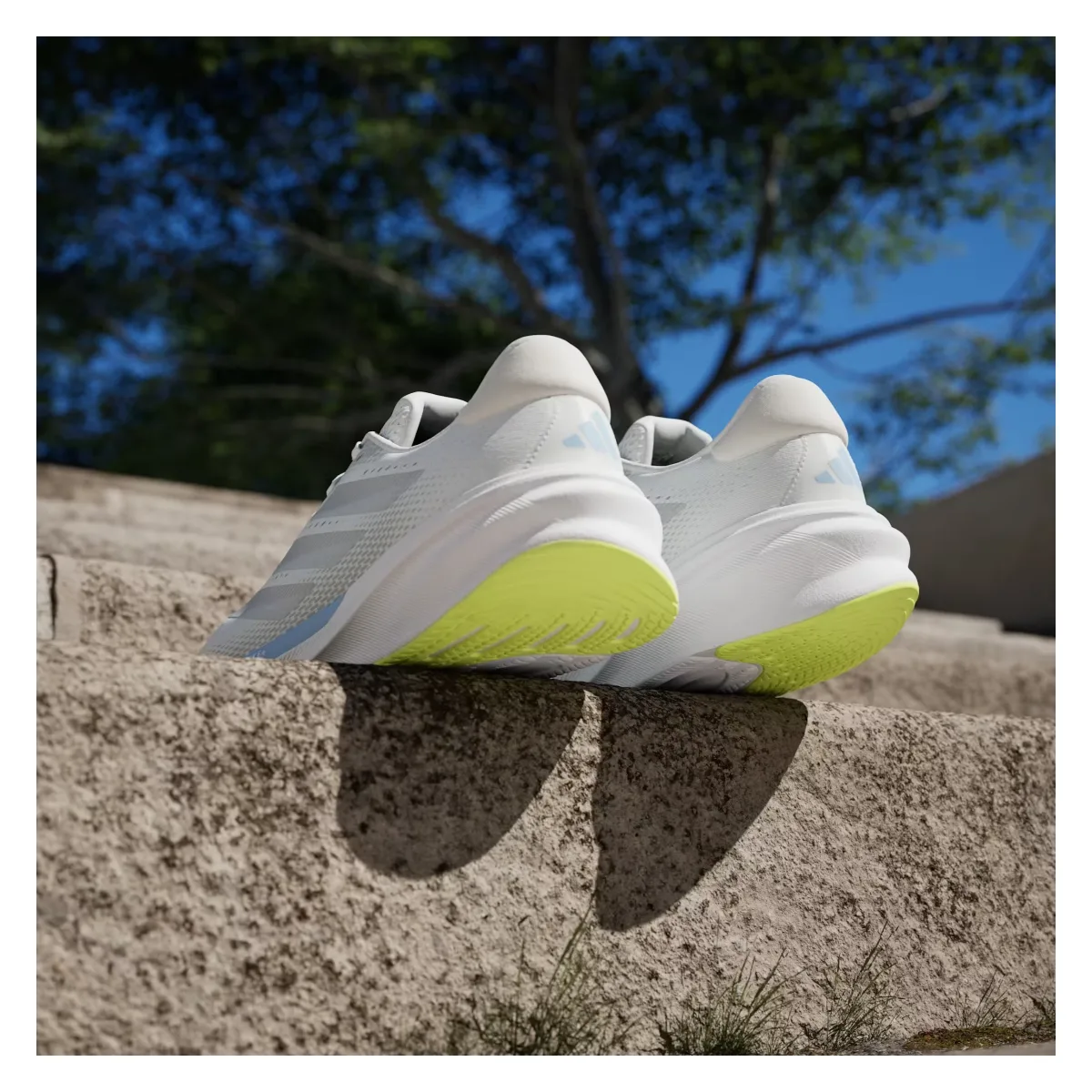 adidas Supernova Stride 2 Cloud White Matte Silver Glow Blue