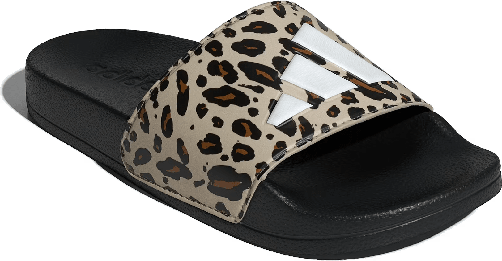 adidas Adilette Shower Logo Sandals Crystal Linen Leopard Print (GS)