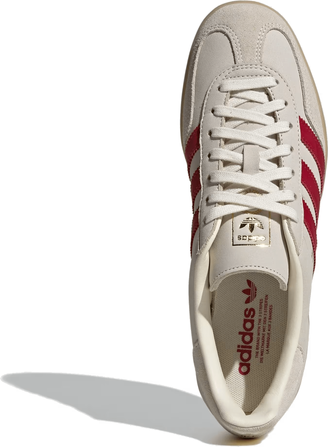 adidas Gazelle Indoor Cream White Red Gum