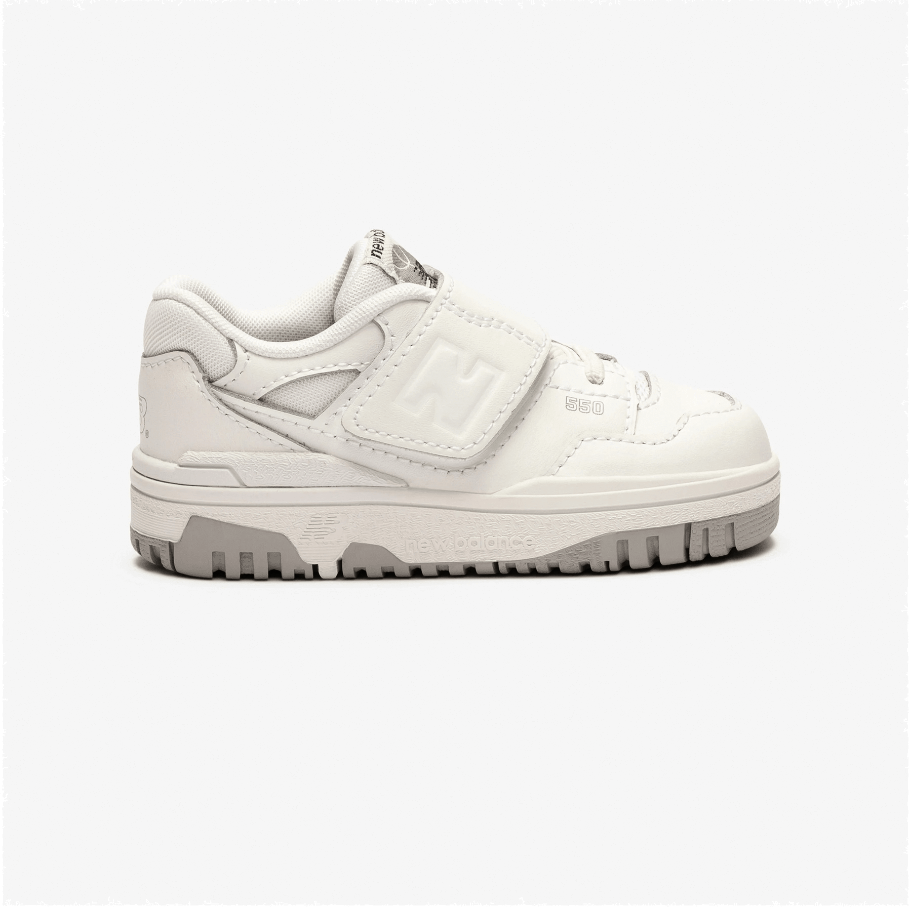 New Balance 550 Bungee Lace Strap White Grey (TD)