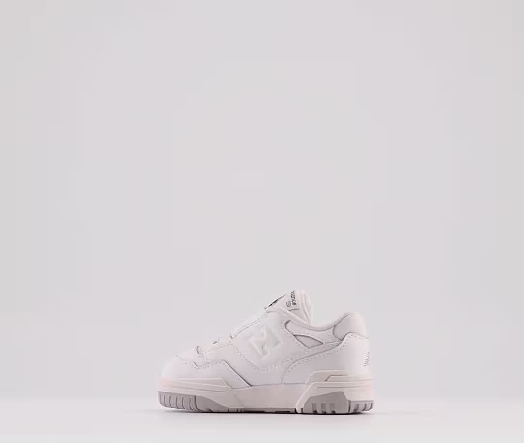 New Balance 550 Bungee Lace Strap White Grey (TD)