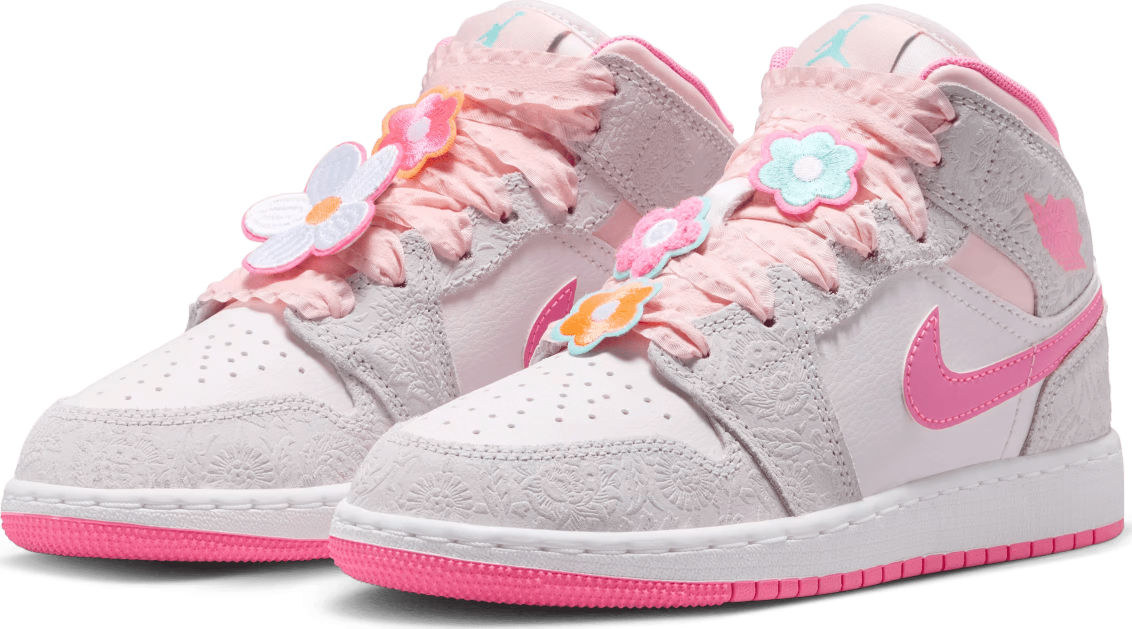 Air Jordan 1 Mid SE GS "Pink Bloom"