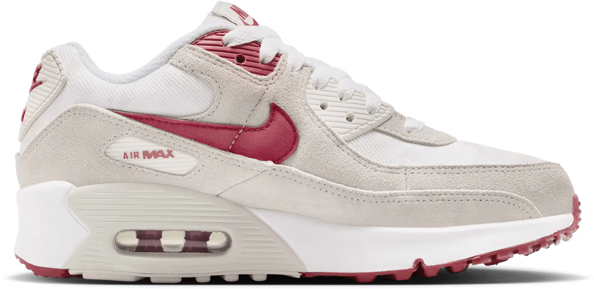 Nike Air Max 90 SE GS "White Light Bone Crimson"