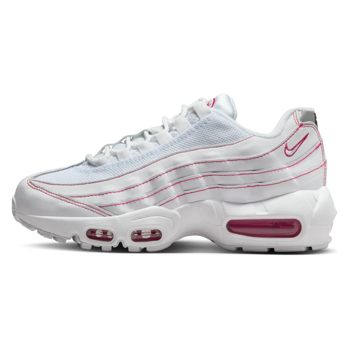 Nike Air Max 95 Recraft GS "White University Red"
