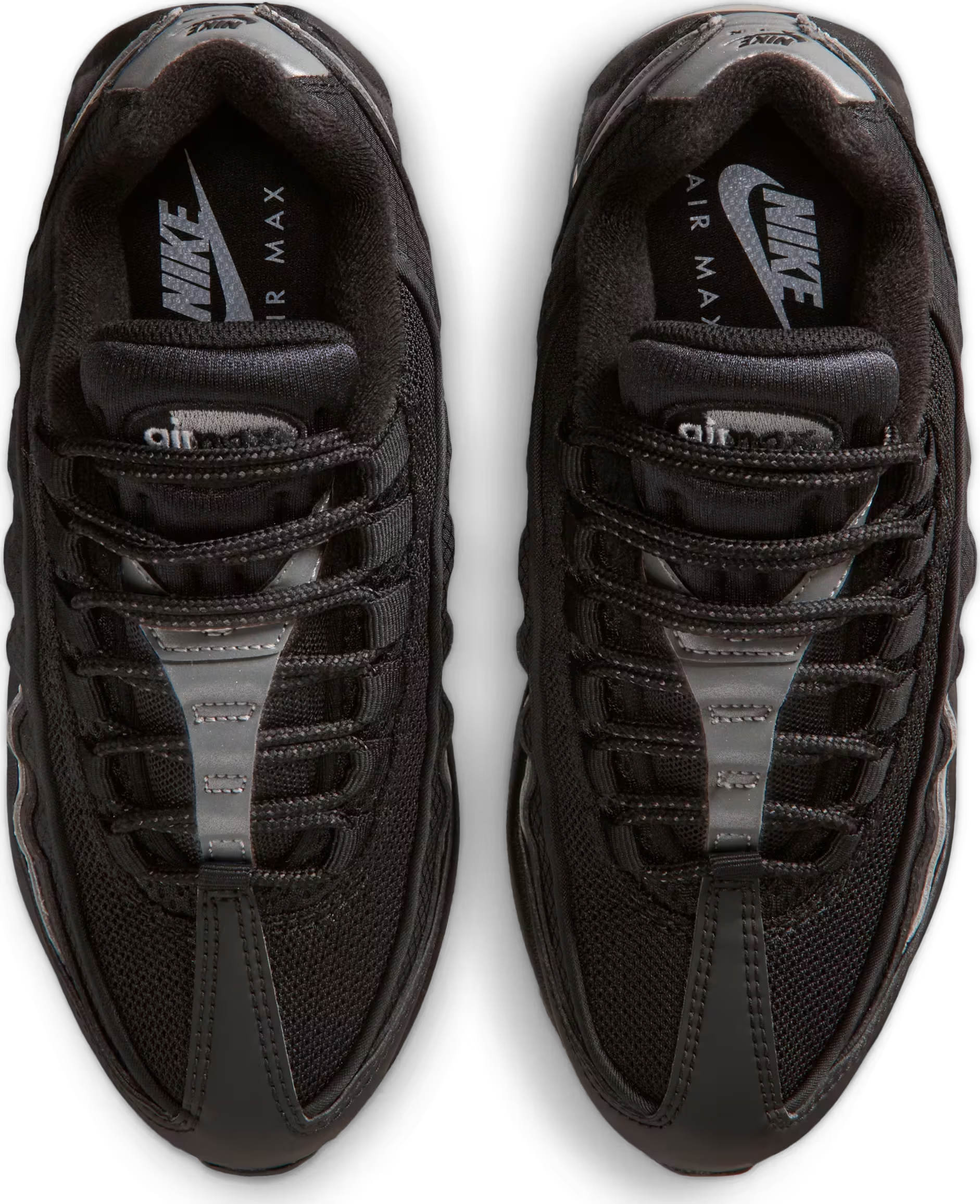Nike Air Max 95 Black White Metallic Silver (GS)