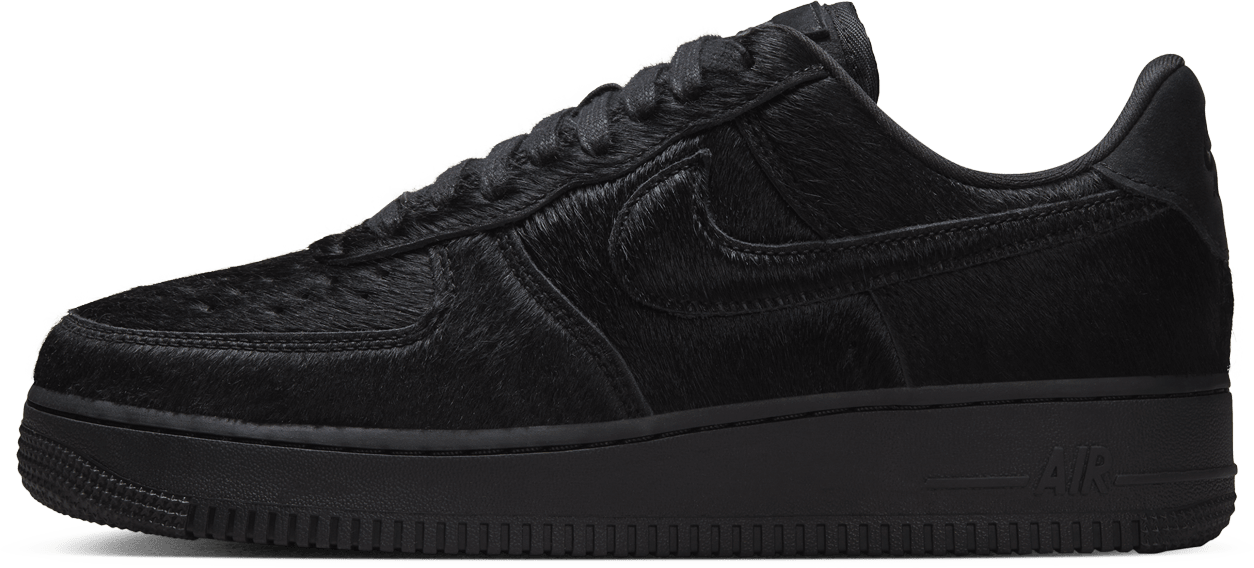 Nike Air Force 1 Low '07 "Triple Black Pony Hair"
