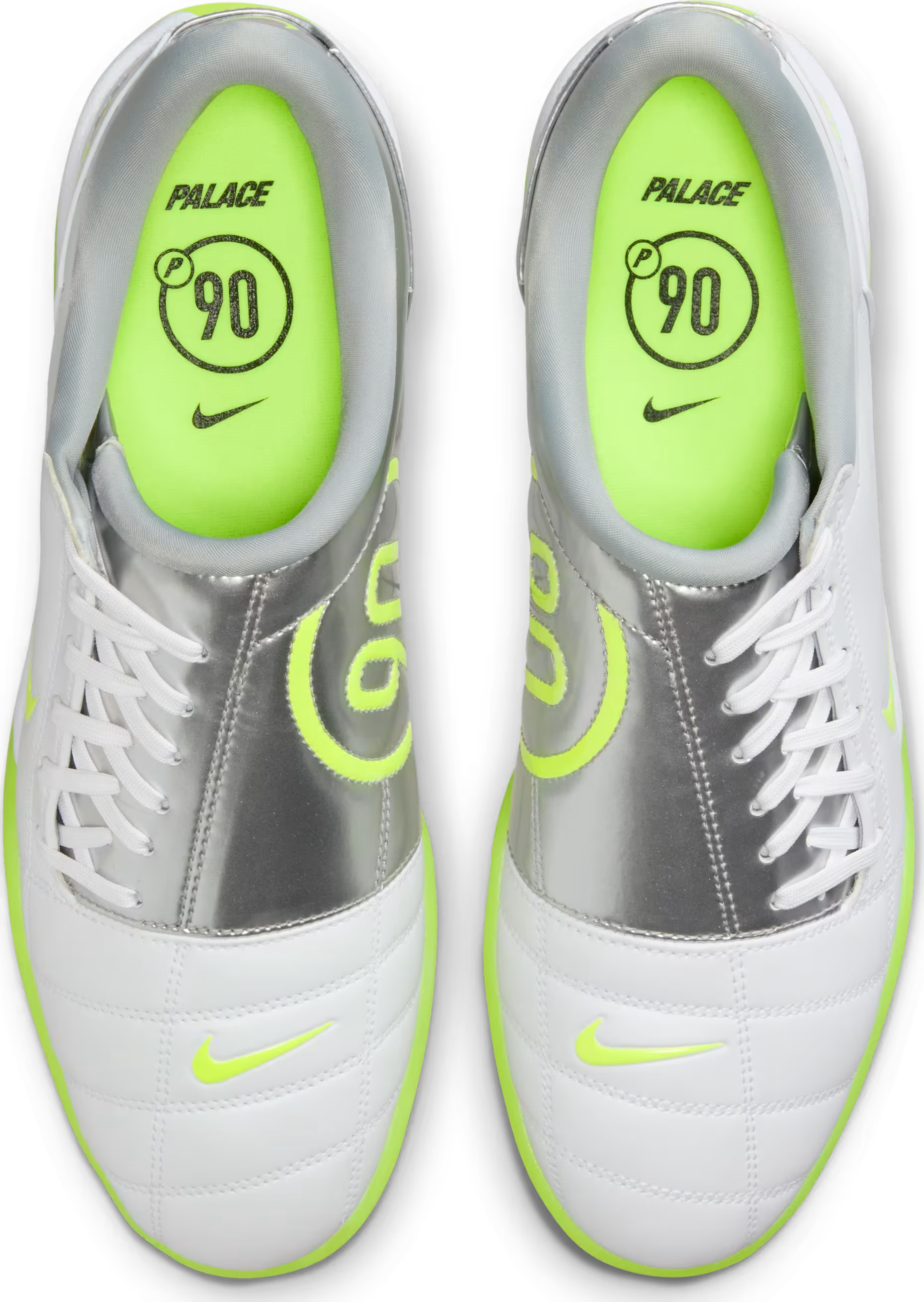 Palace x Nike Total 90 III "Volt Metallic Silver"