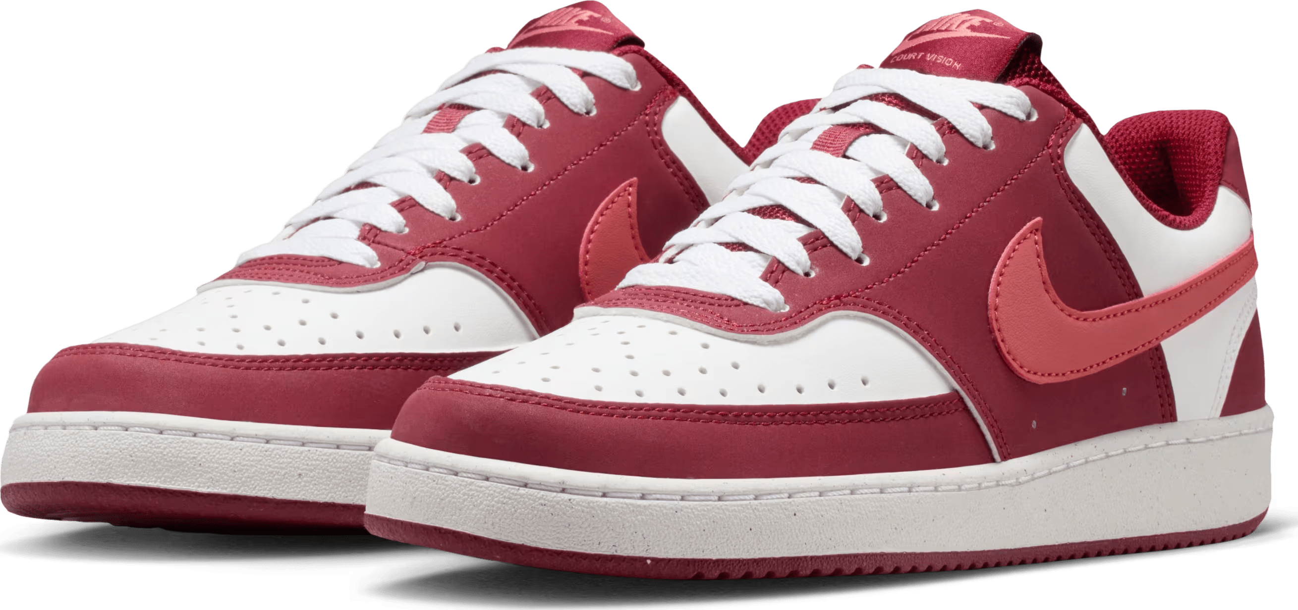 Nike Court Vision Low Team Red White Adobe (Women's)