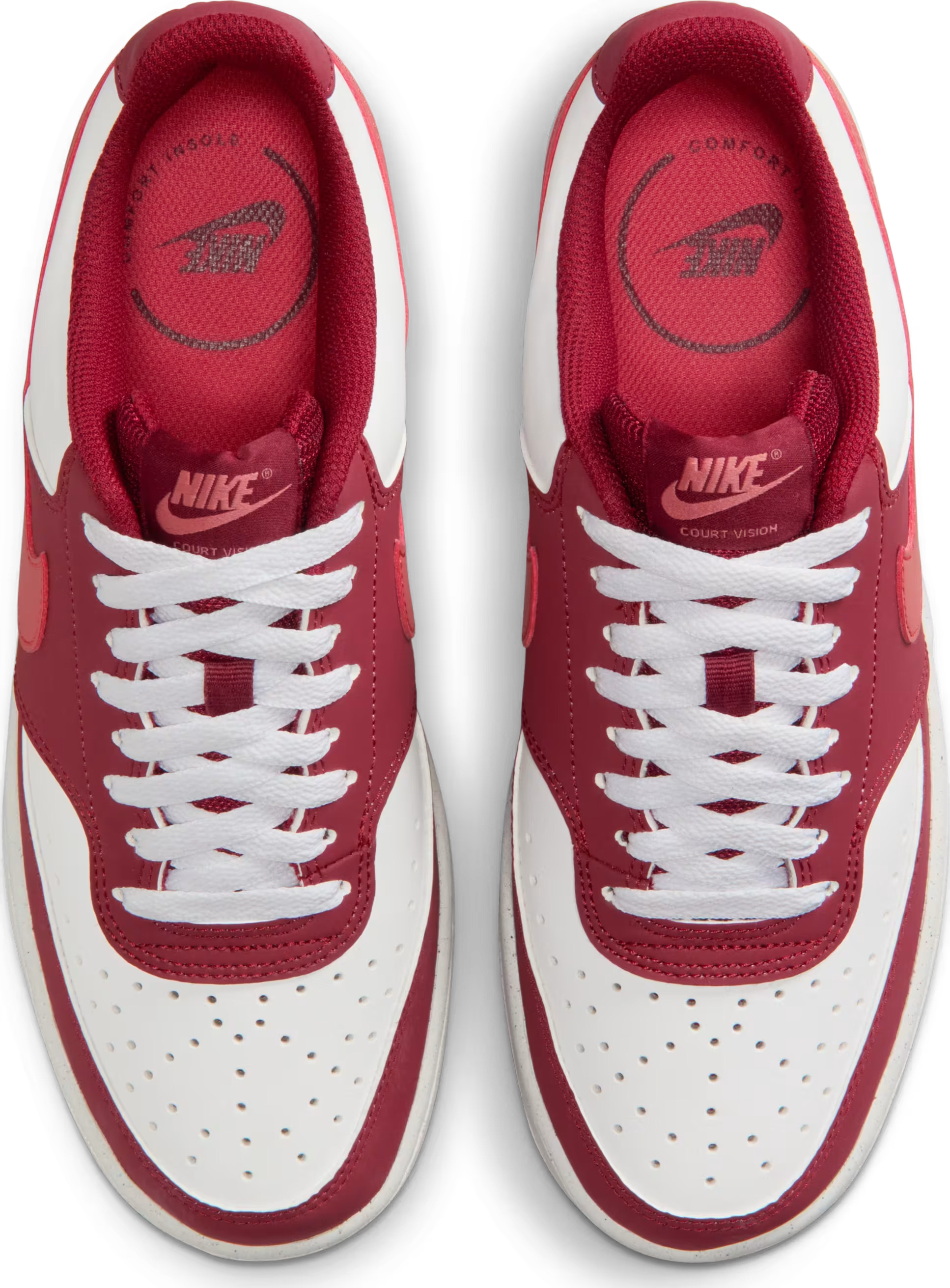 Nike Court Vision Low Team Red White Adobe (Women's)