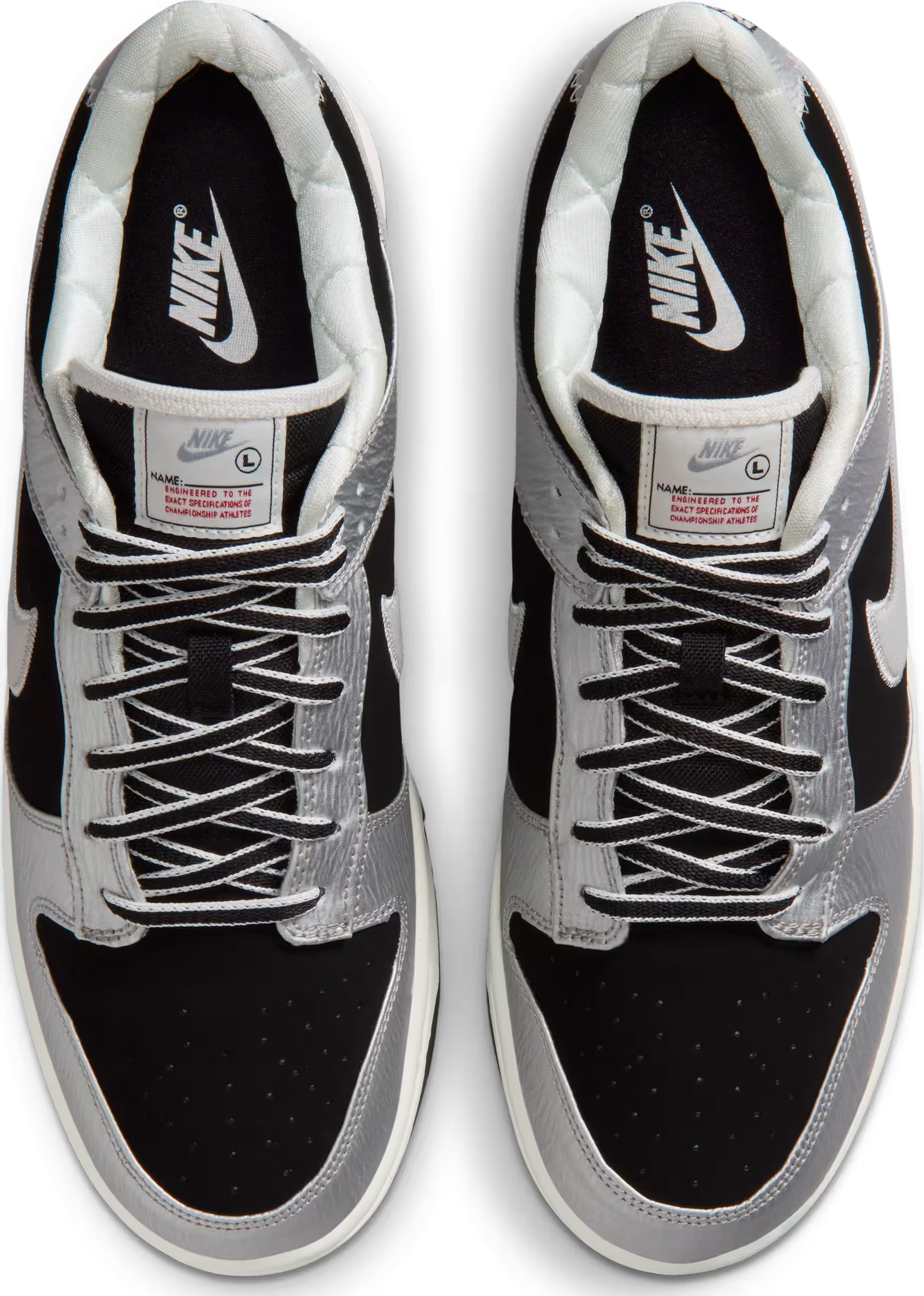 Nike Dunk Low Retro "Black Metallic Silver"