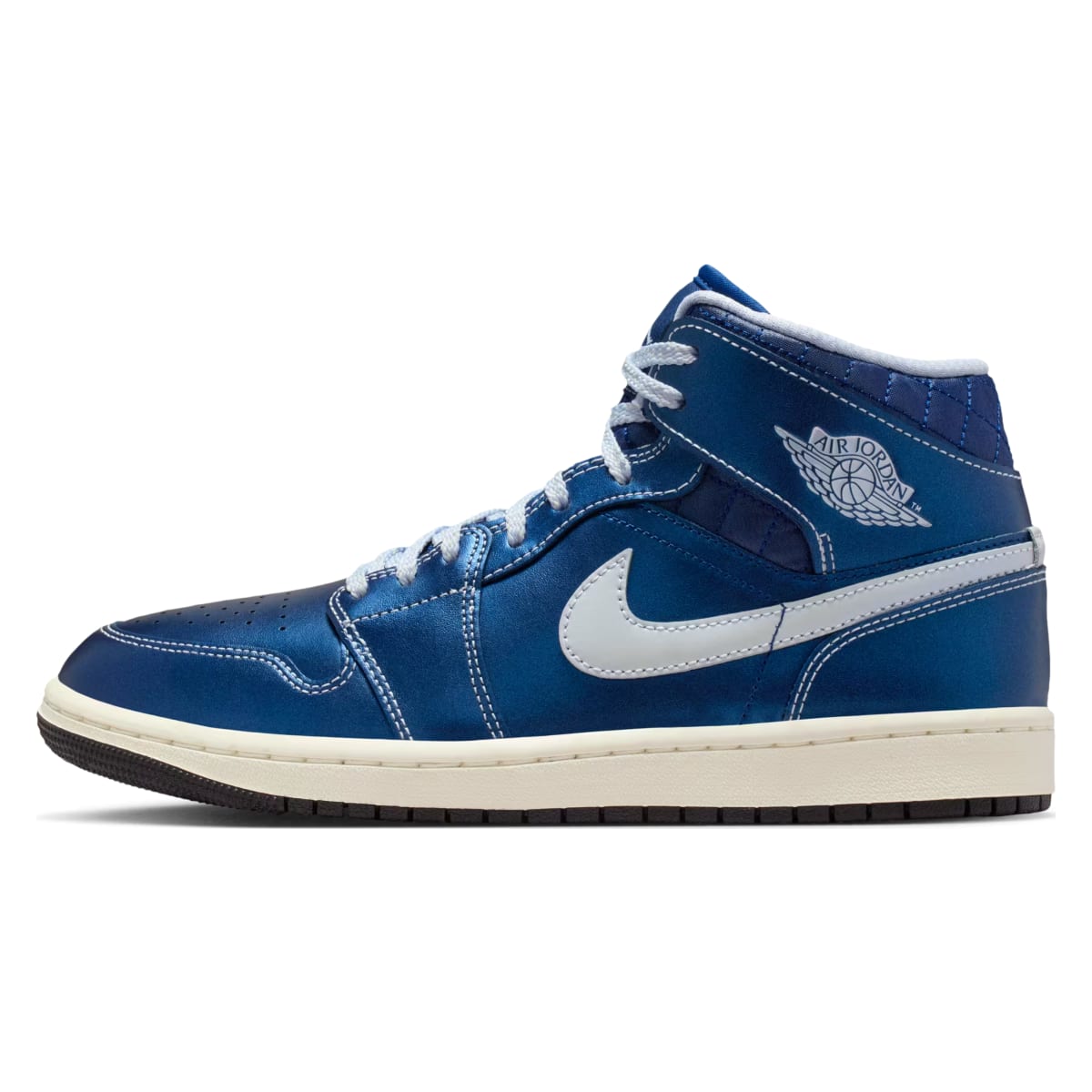 Jordan 1 Mid SE Metallic Blue Quilted (Women's)