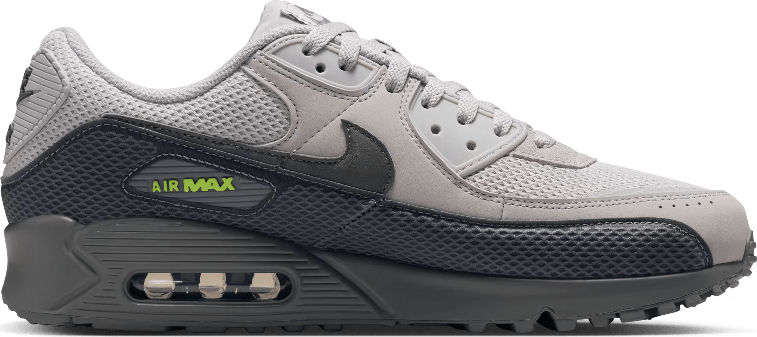 Nike Air Max 90 Premium "Mesh Mudguard Volt Iron Grey"