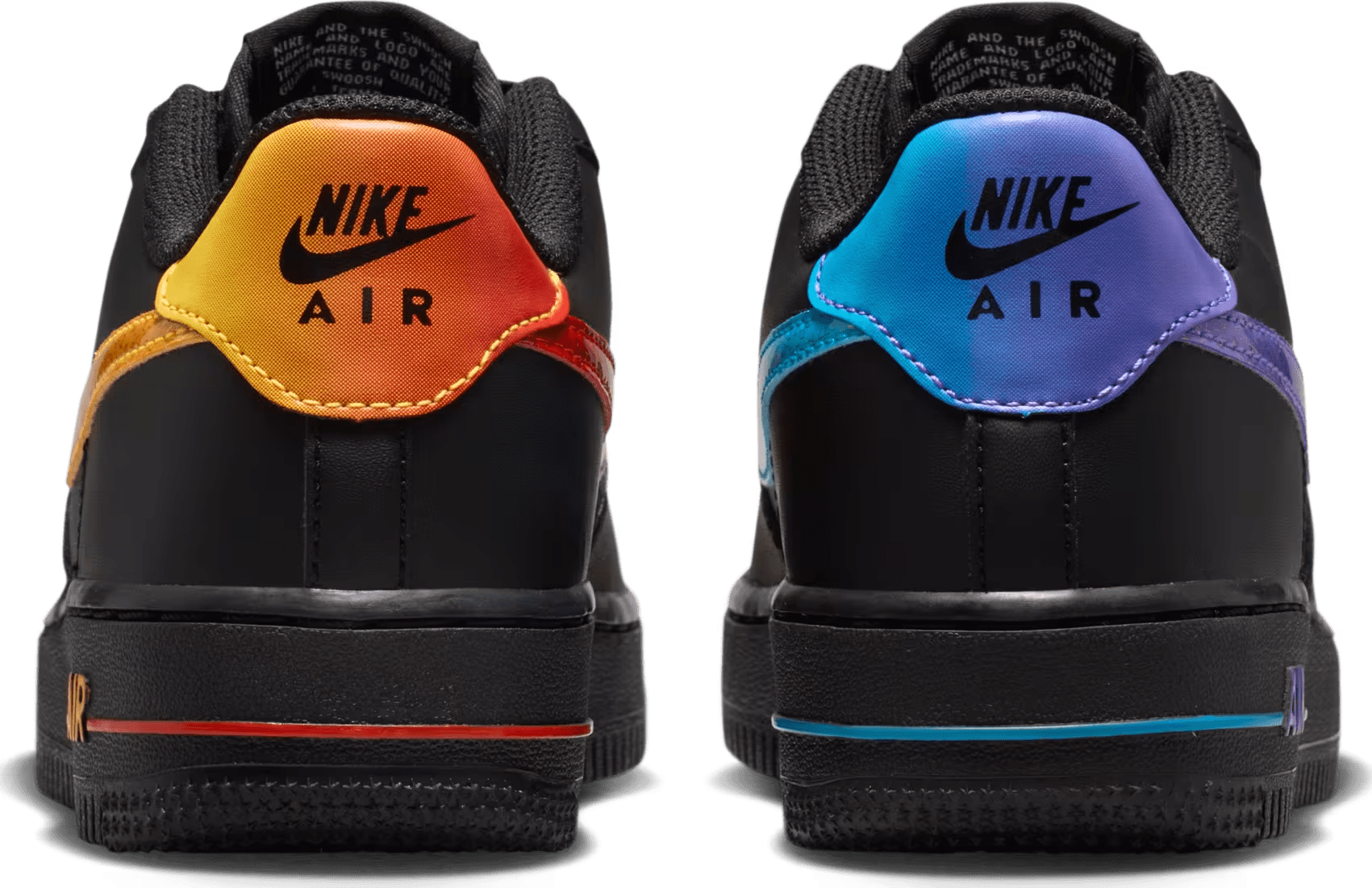 Nike Air Force 1 GS "Black Multi-Color"