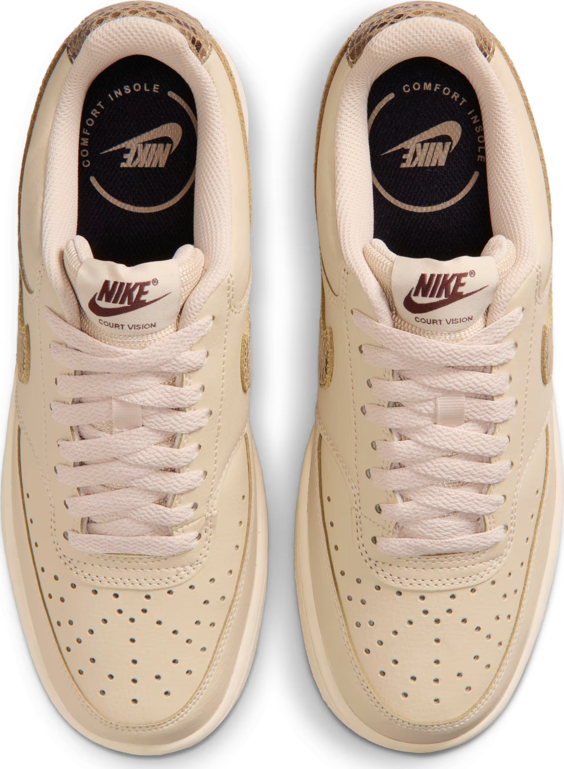 Nike Court Vision Low Premium "Sanddrift Snakeskin"