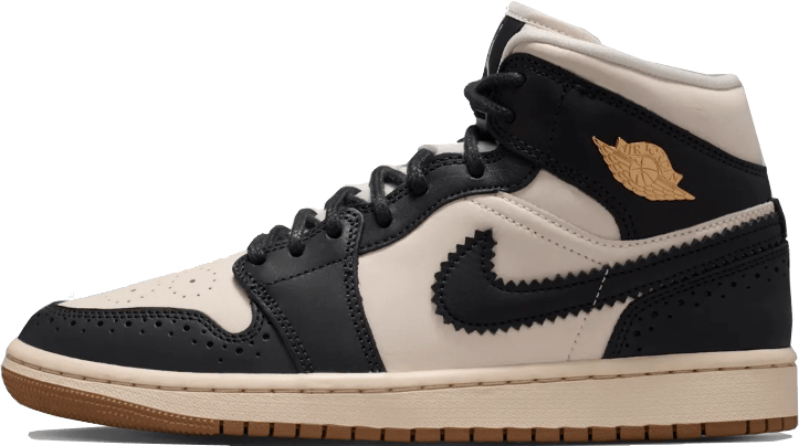 Air Jordan 1 Mid SE Wmns "Off Noir Pearl White"