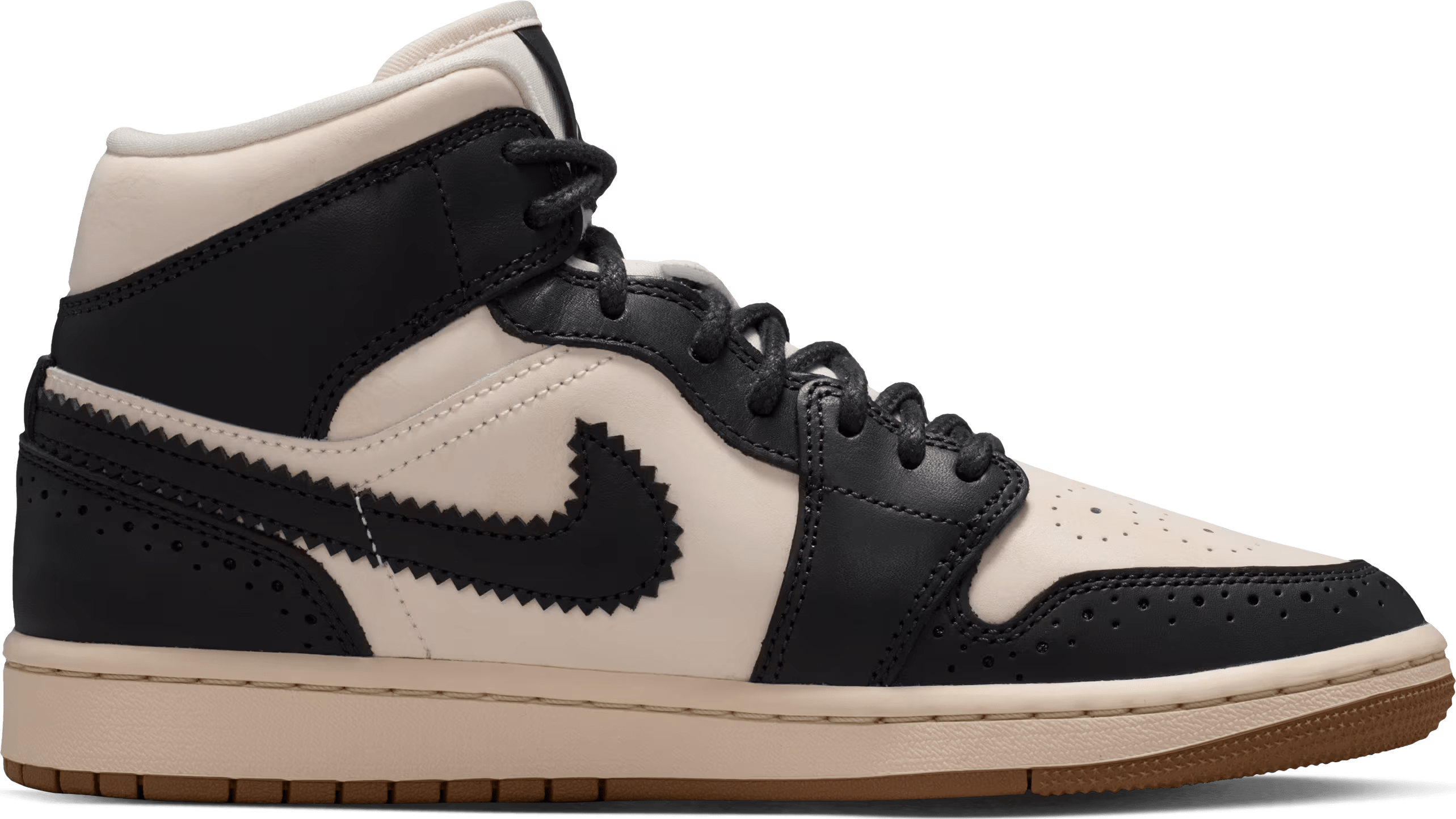 Air Jordan 1 Mid SE Wmns "Off Noir Pearl White"