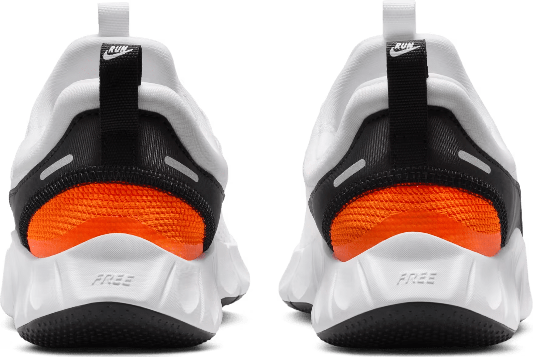 Nike Free Ride White Safety Orange Black (GS)