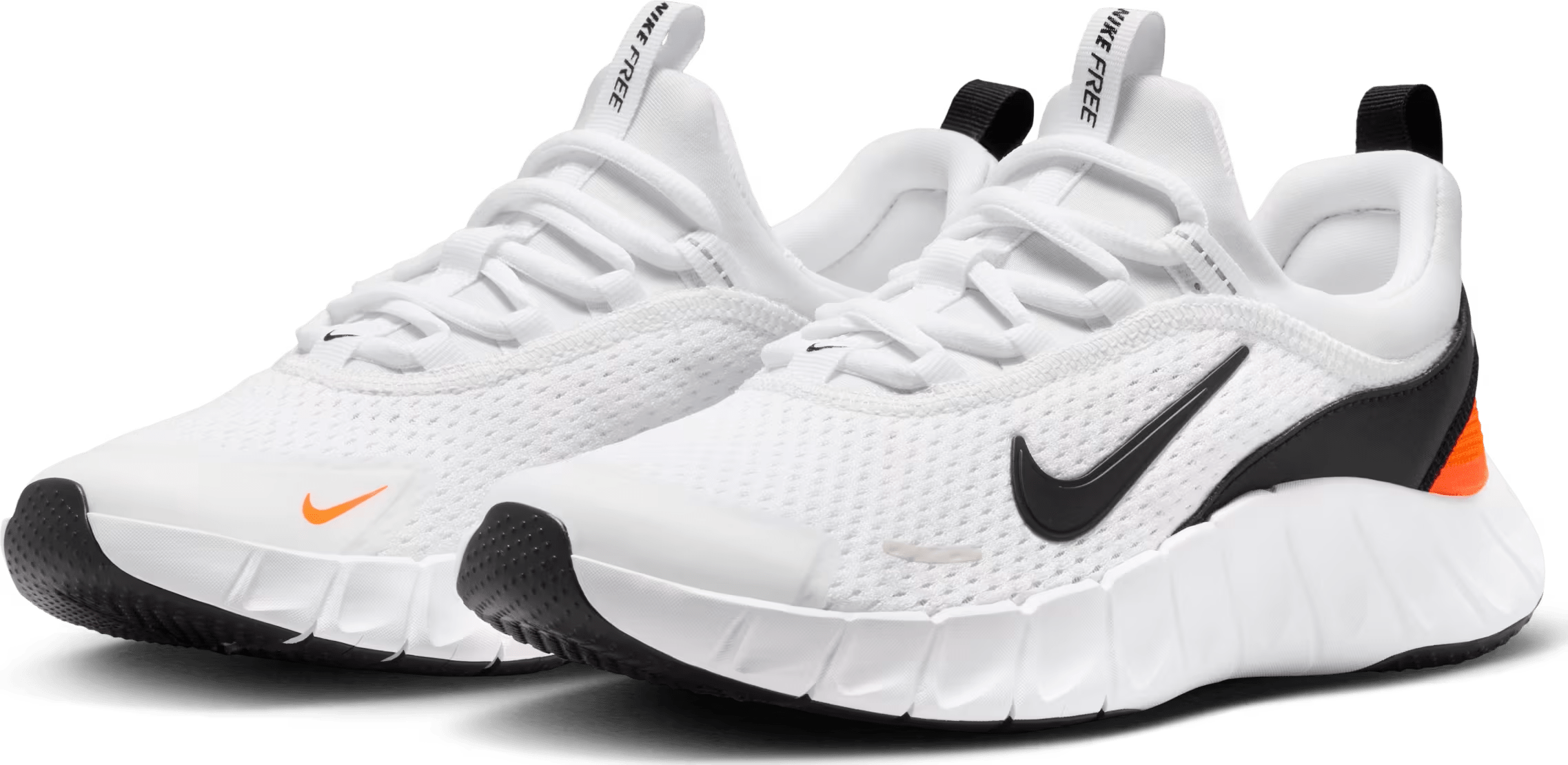 Nike Free Ride White Safety Orange Black (GS)